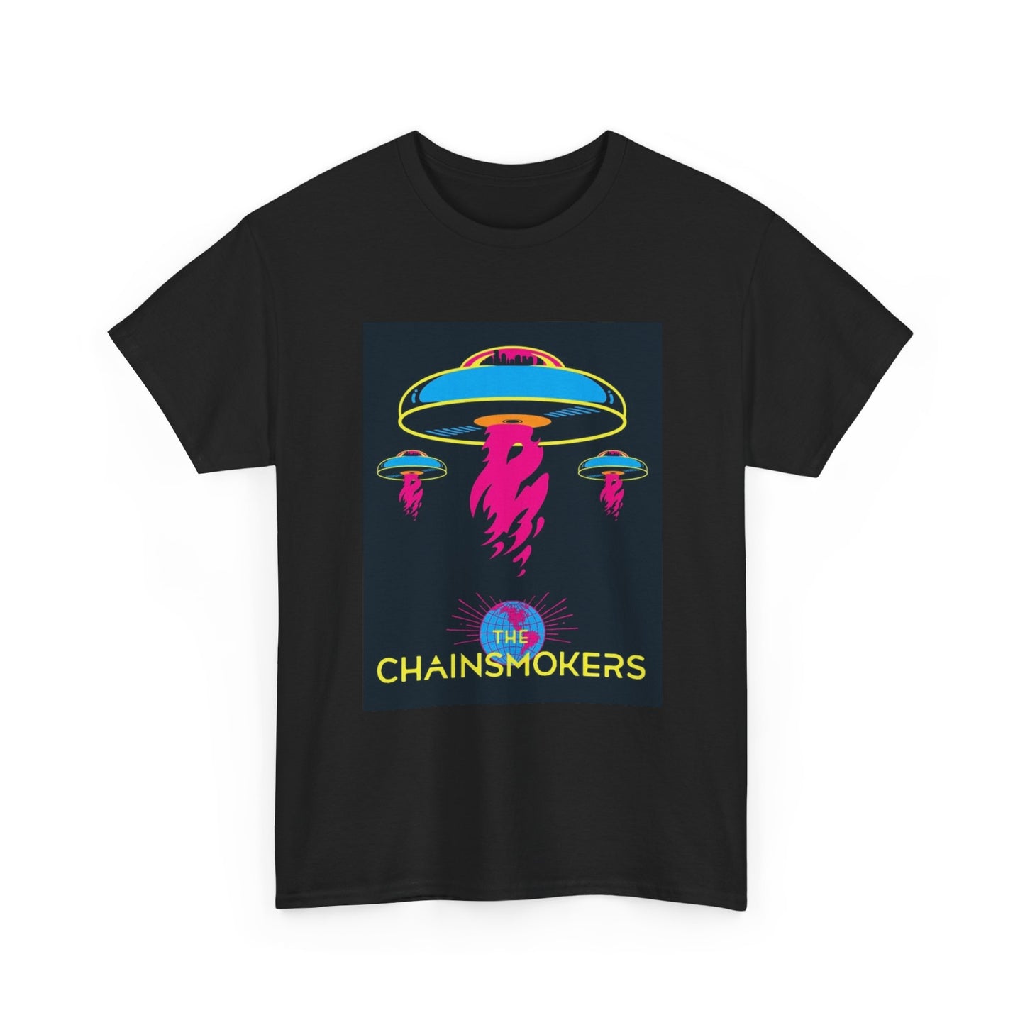 Chainsmokers Tshirt Retro Concert Tour Merch EDM DJ Unisex Heavy Cotton Tee
