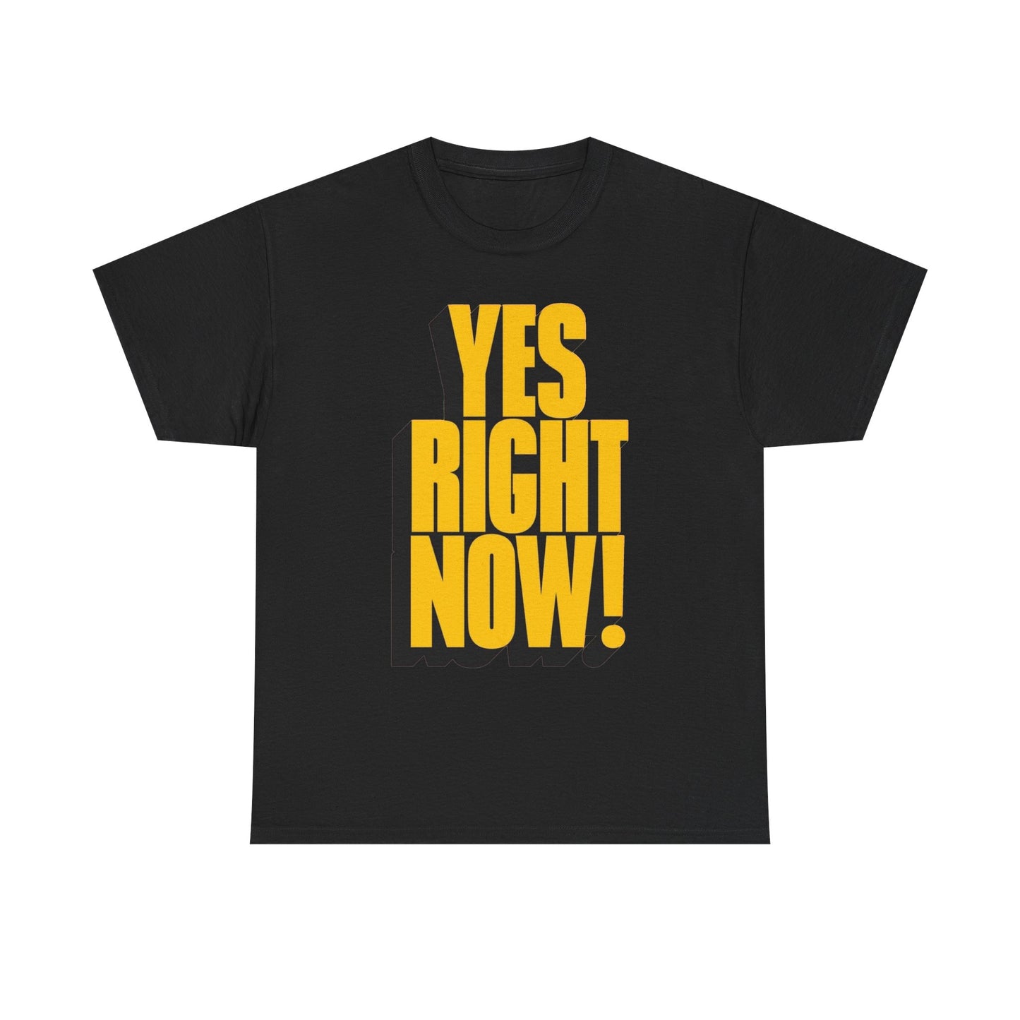 Yes Right Now! Graphic T Shirt NEW Adult Regular Sizing Tee