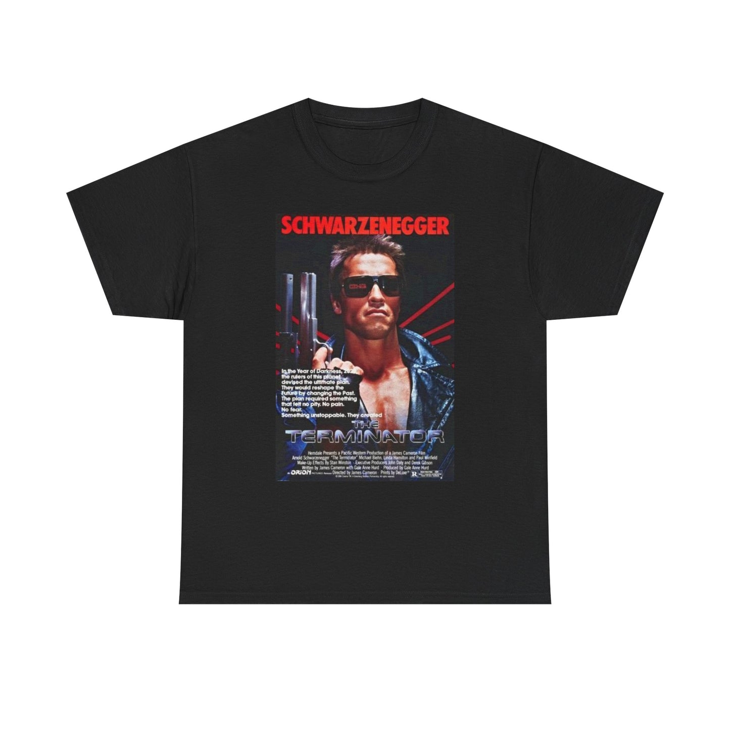 The Terminator Graphic T Shirt Movie Poster Unisex Heavy Cotton Tee