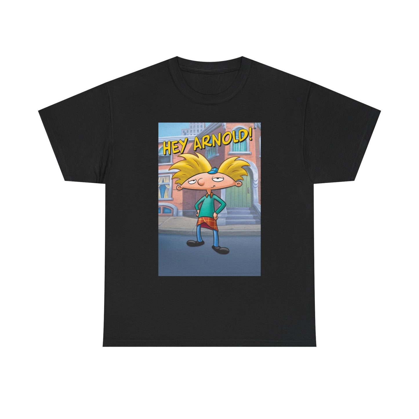 Hey Arnold Graphic T Shirt Vintage Cartoon Series Unisex Heavy Cotton Tee