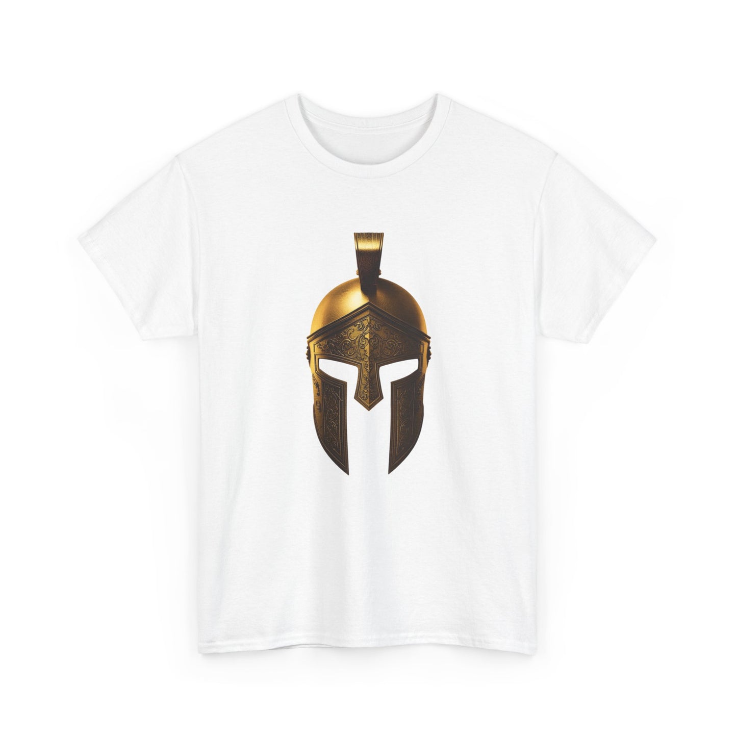 Spartan Warrior Helmet Graphic T Shirt Unisex Heavy Cotton Tee