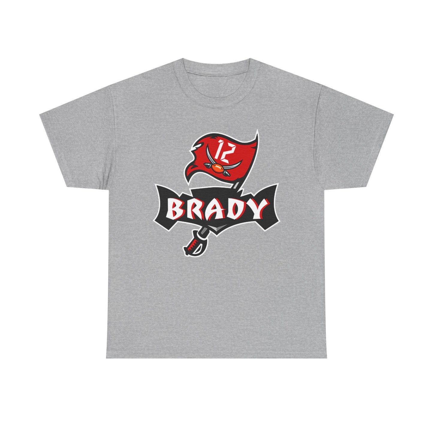Tom Brady buccaneers T-shirt tb12 logo football Unisex Heavy Cotton Tee