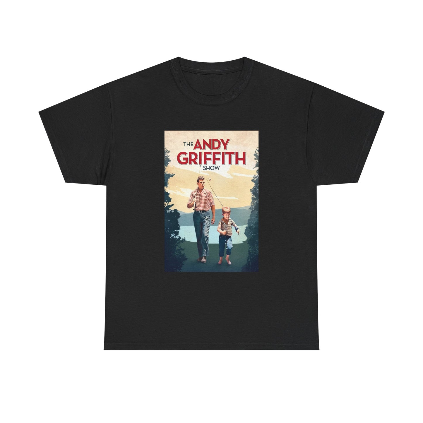 The Andy Griffith Show Tshirt Vintage Tv Series Retro Graphic Unisex Heavy Tee 3