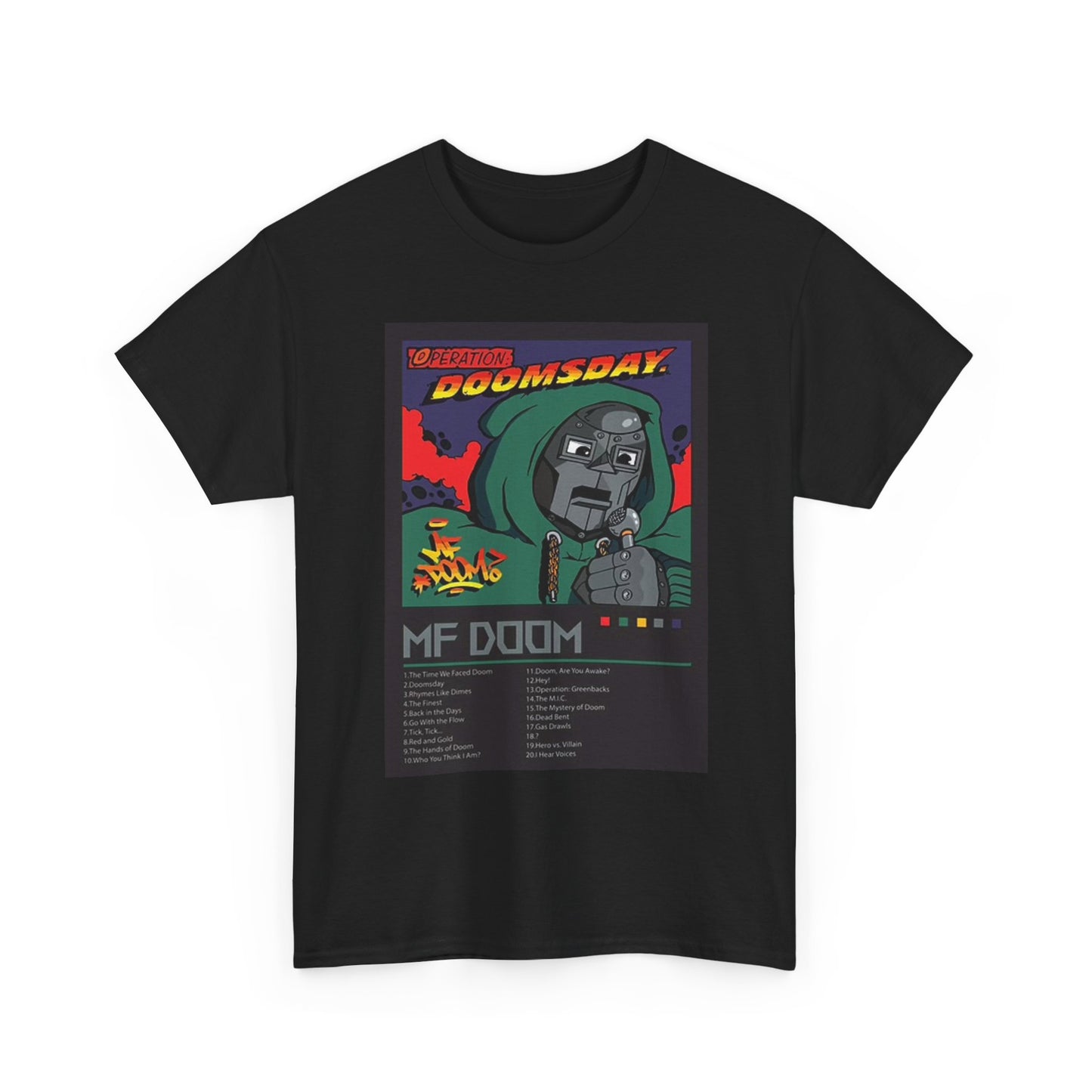MF Doom Doomsday Graphic T Shirt Vintage Comic Unisex Heavy Cotton Tee