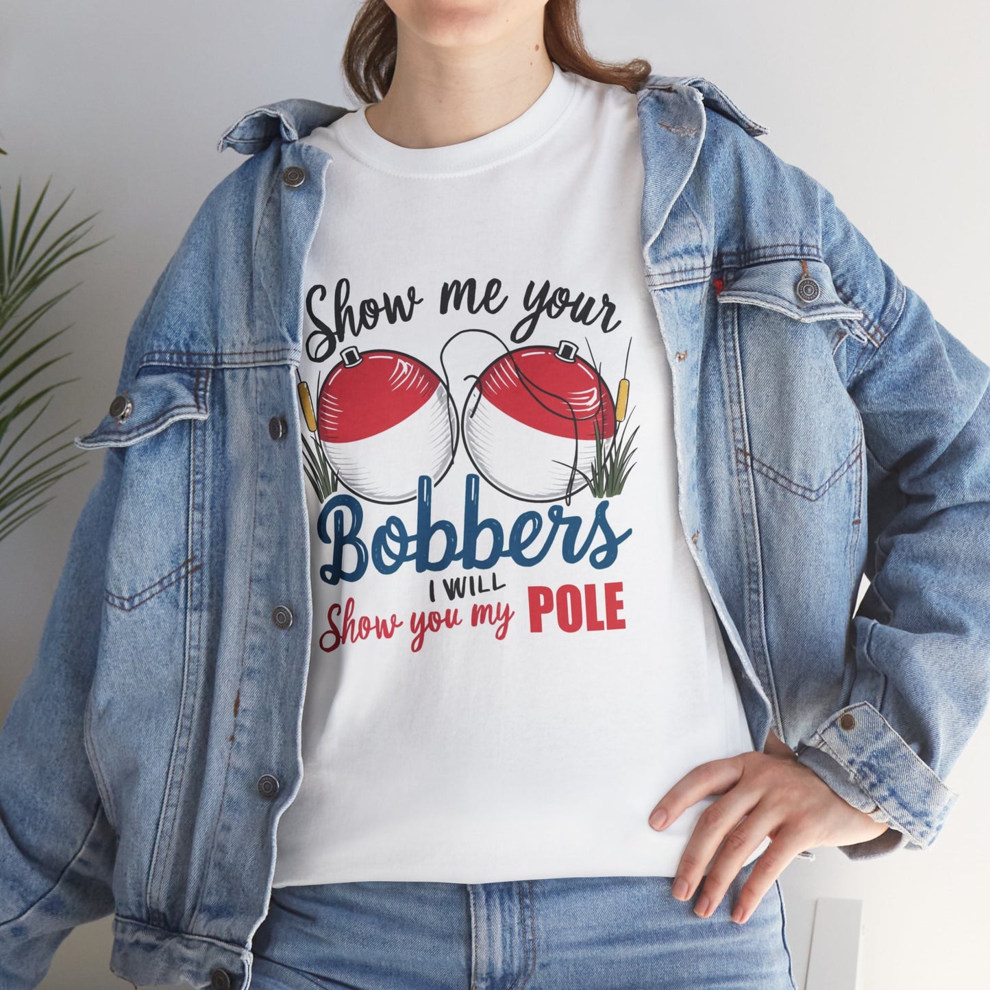 Funny Fishing Sex Jokes Graphic T Shirt Men's Heavy Cotton Tee