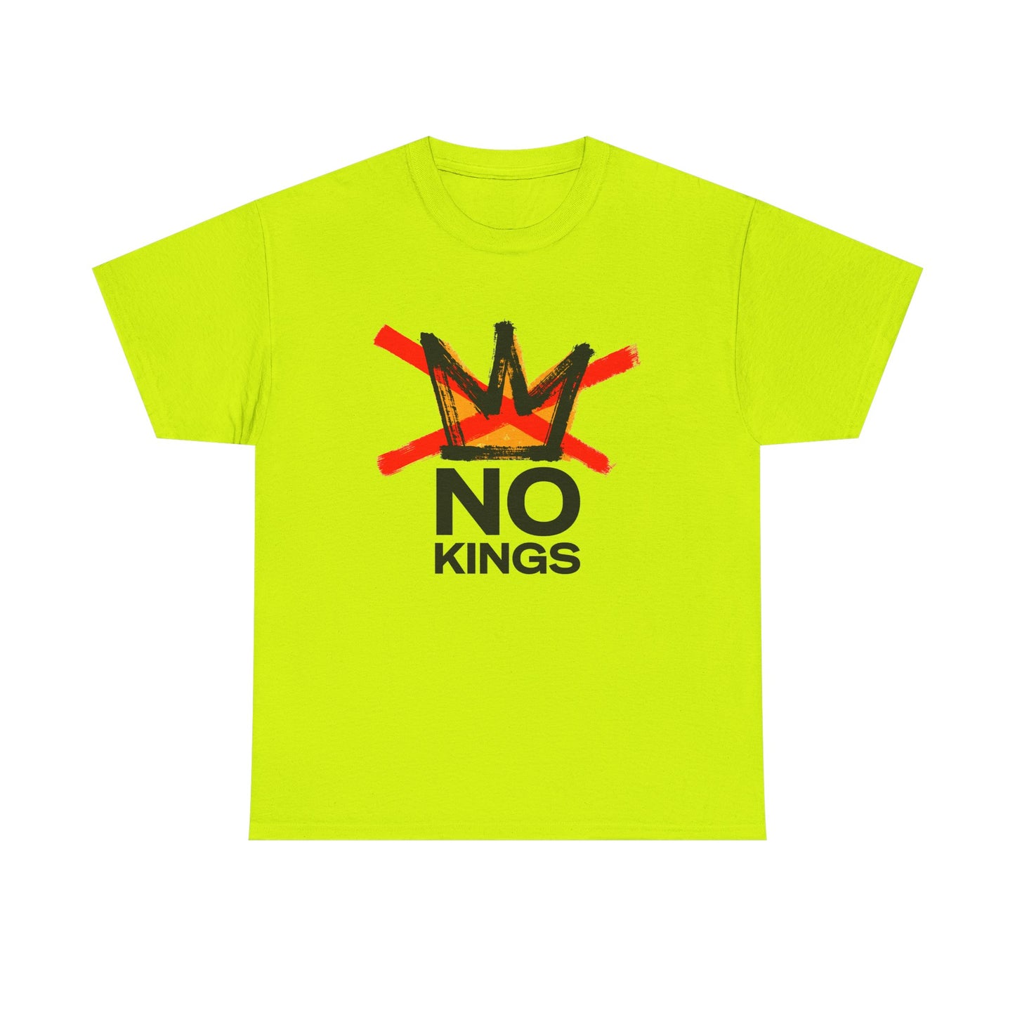 No Kings Graphic T Shirt Protest Resist BLM Support Unisex Heavy Cotton Tee