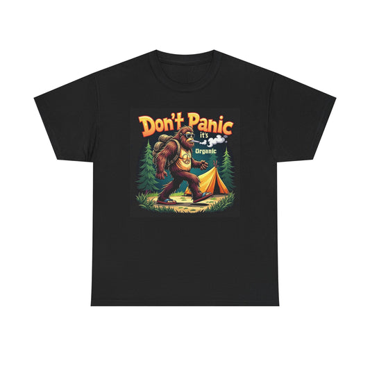 Don't Panic It's Organic Graphic T Shirt Weed Funny Unisex Heavy Cotton Tee