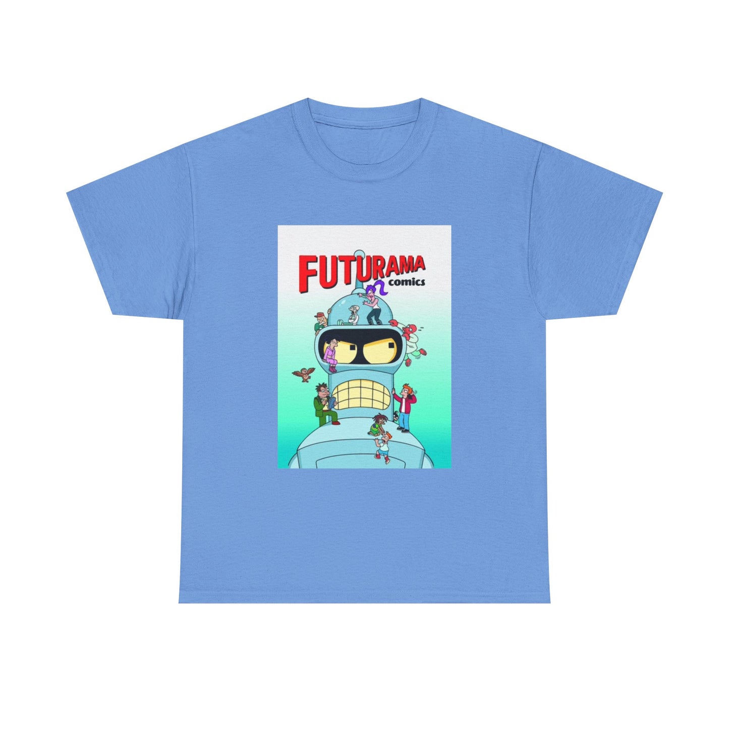 Futurama Shirt Bender Tv Series Graphic Funny Cartoon Unisex Heavy Cotton Tee
