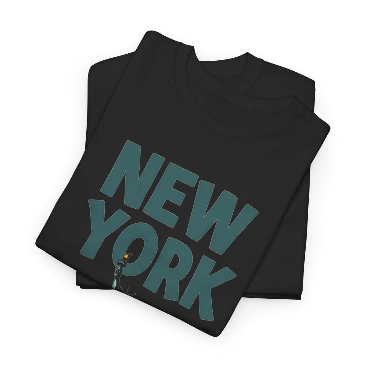New York City Pizza Graphic T Shirt Men's Retro Heavy Cotton Tee