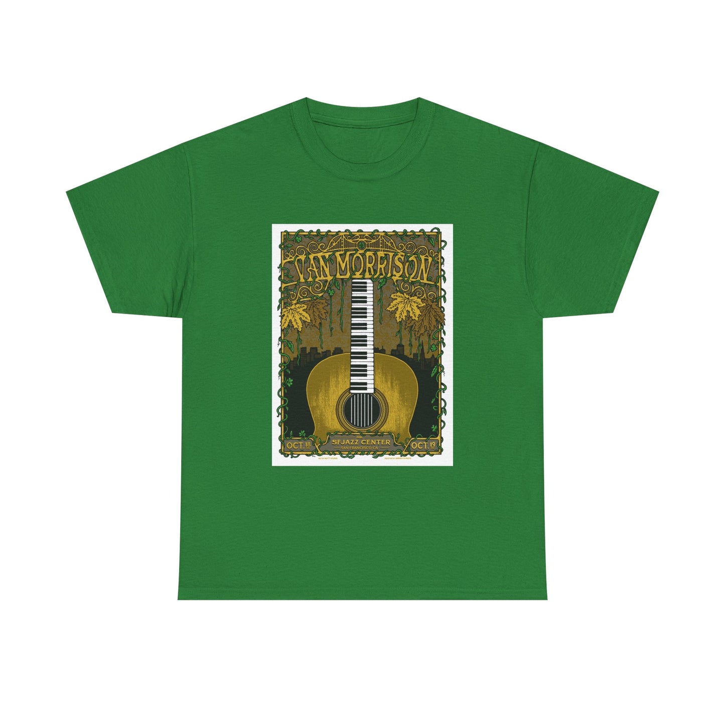 Van Morrison Tshirt Classic Rock Merch Graphic Retro Unisex Heavy Cotton Tee