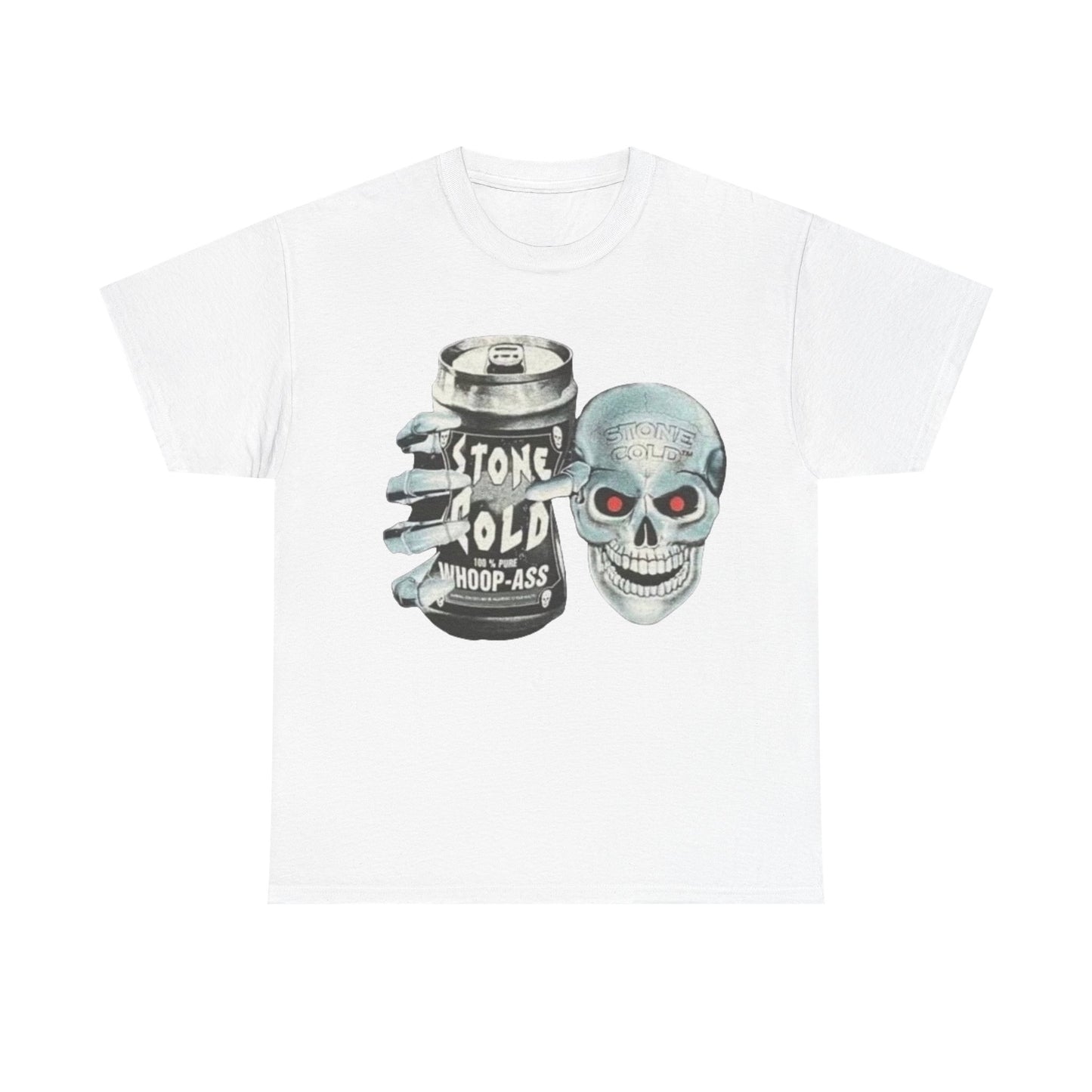 Stone cold Steve Austin T-shirt vintage beer can skull WWE wrestling WWF retro