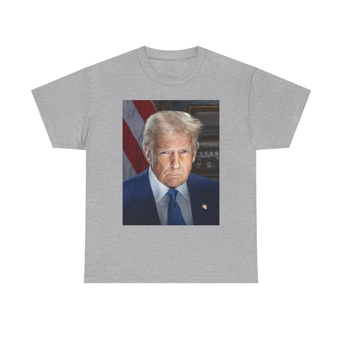 Trump Graphic T Shirt Portrait Unisex Heavy Cotton Tee USA SELLER