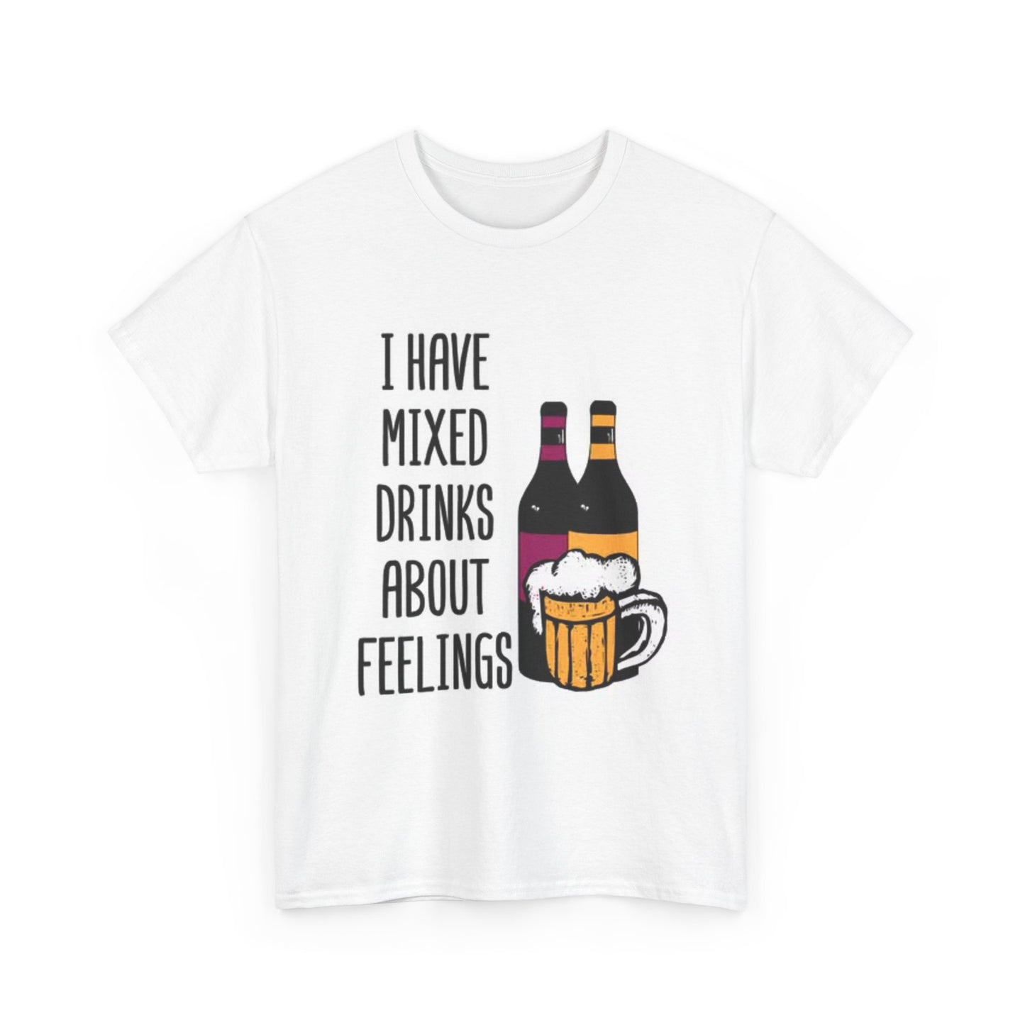 Funny Mixed Drinks Graphic T Shirt Garage Beers Unisex Heavy Cotton Tee