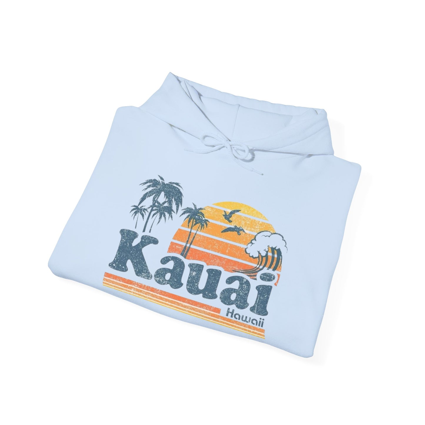 Kauai Hawaii Graphic Hoodie Unisex Heavy Blend™ Hooded Sweatshirt