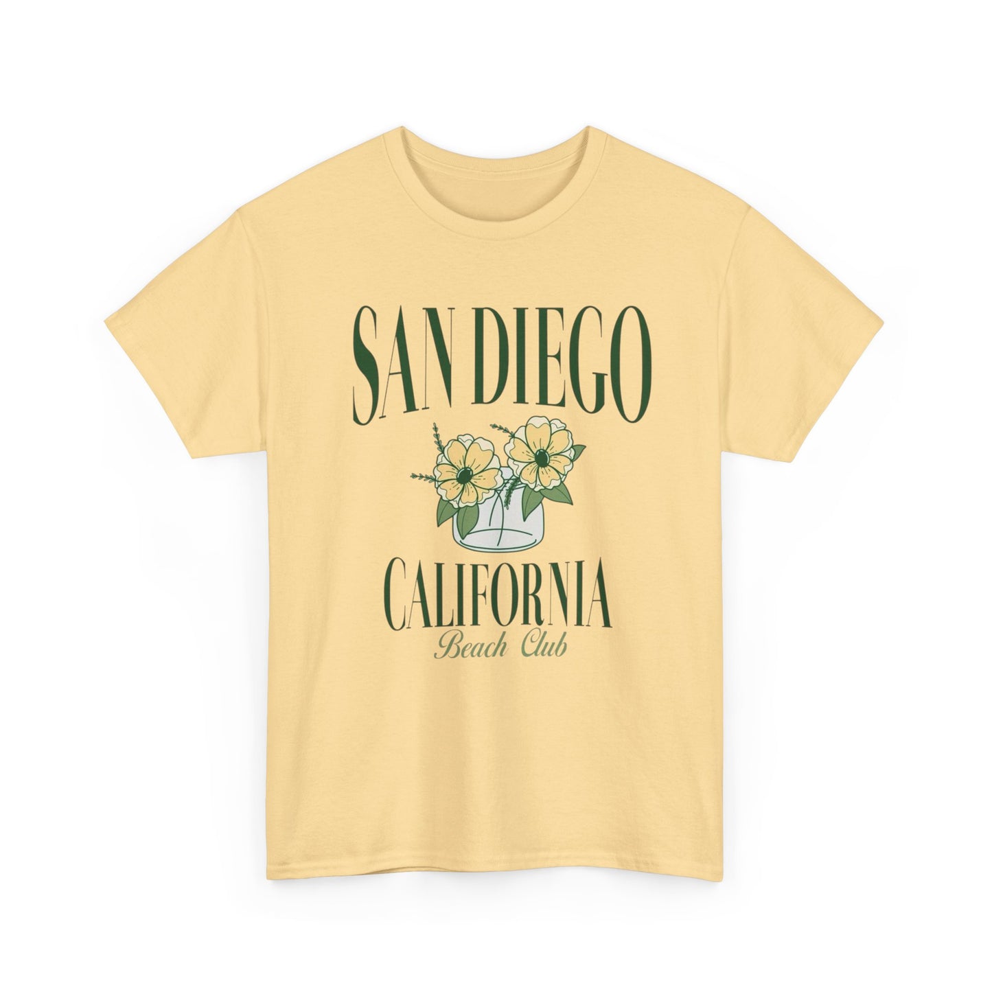 San Diego California Beach Club Graphic T Shirt Adult New Tee