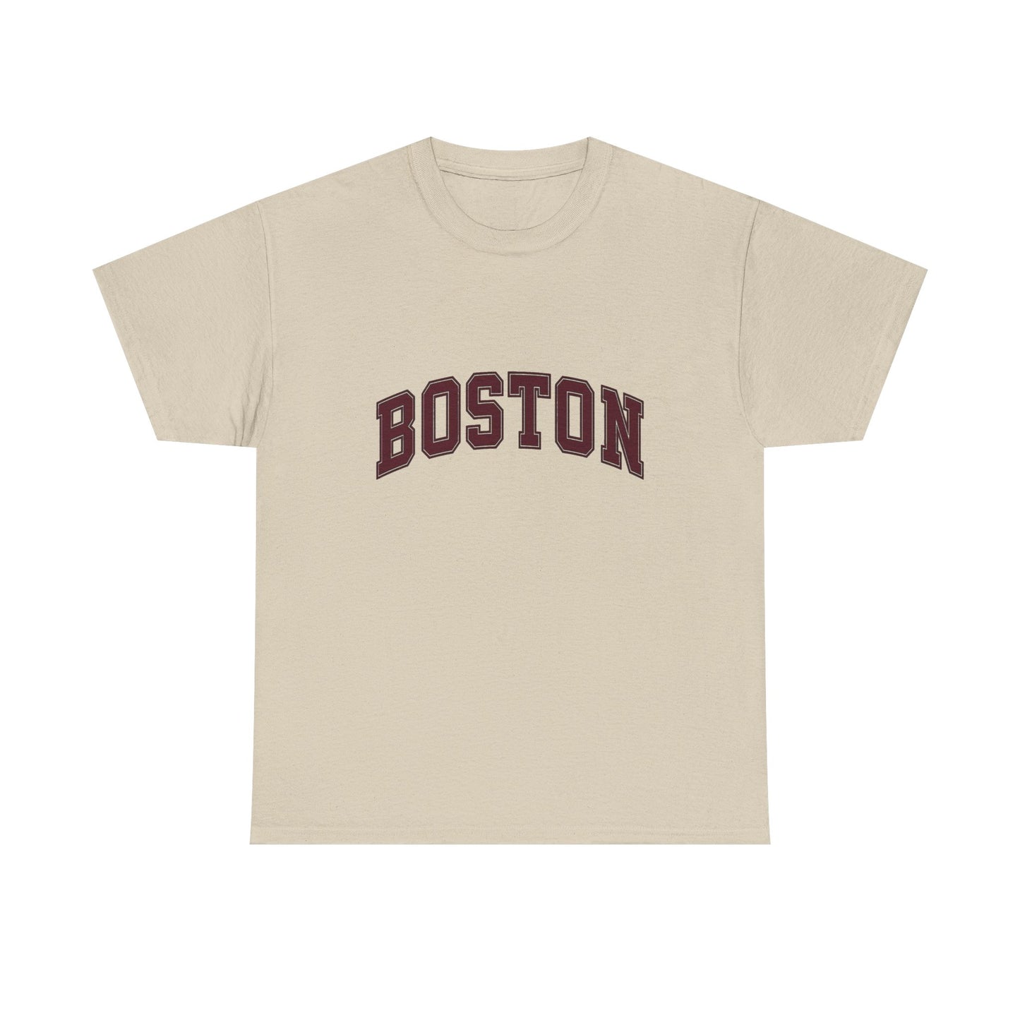 Boston Logo NEW ENGLAND Graphic T Shirt Unisex Heavy Cotton Tee