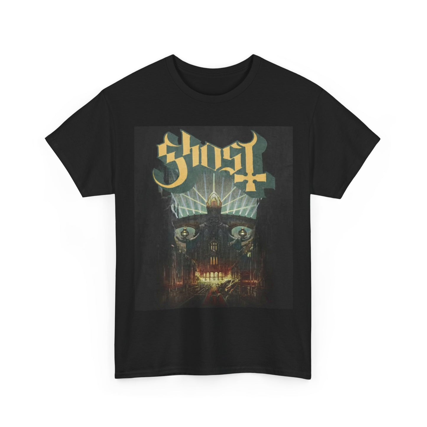 Ghost Tshirt band Papas here rock metal vintage graphic Unisex Heavy Cotton Tee