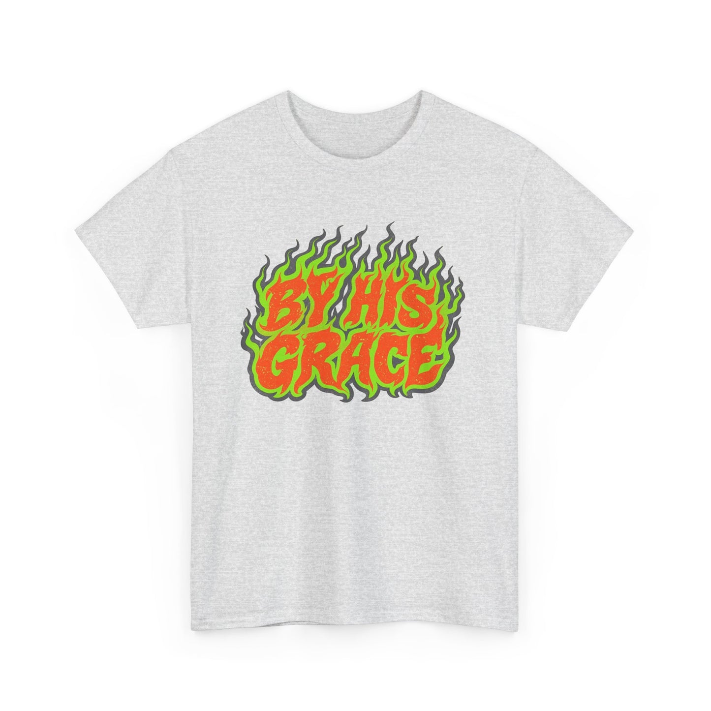 By His Grace Jesus Graphic T Shirt Men's Heavy Cotton Tee - Quality - Modern True to Size