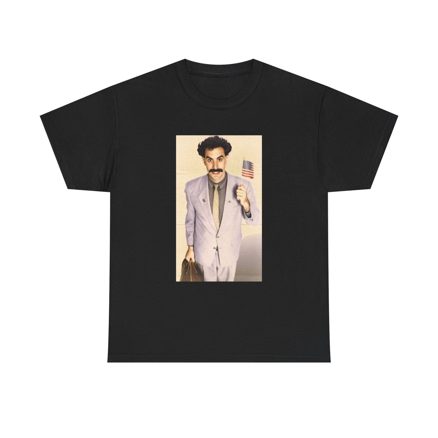 Borat Comes to America Tshirt Funny Comedy Movie Unisex Heavy Cotton Tee