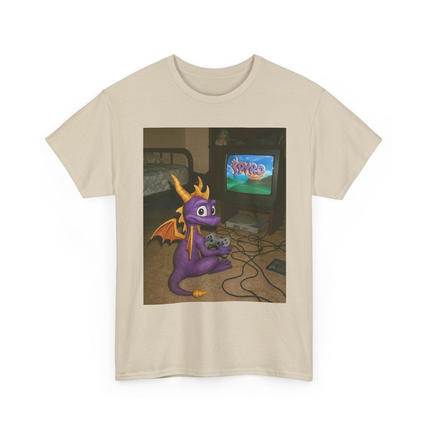 Spyro Graphic T Shirt Vintage Funny Gaming Unisex Heavy Cotton Tee