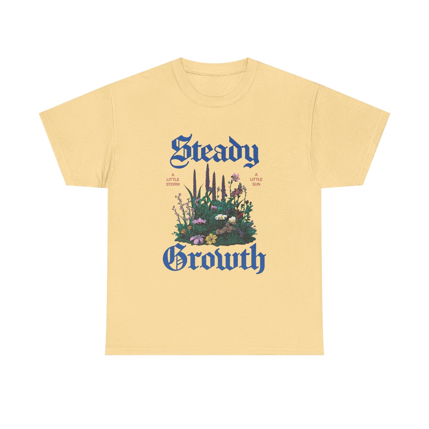 Steady Growth Graphic T Shirt Unisex Heavy Cotton Tee
