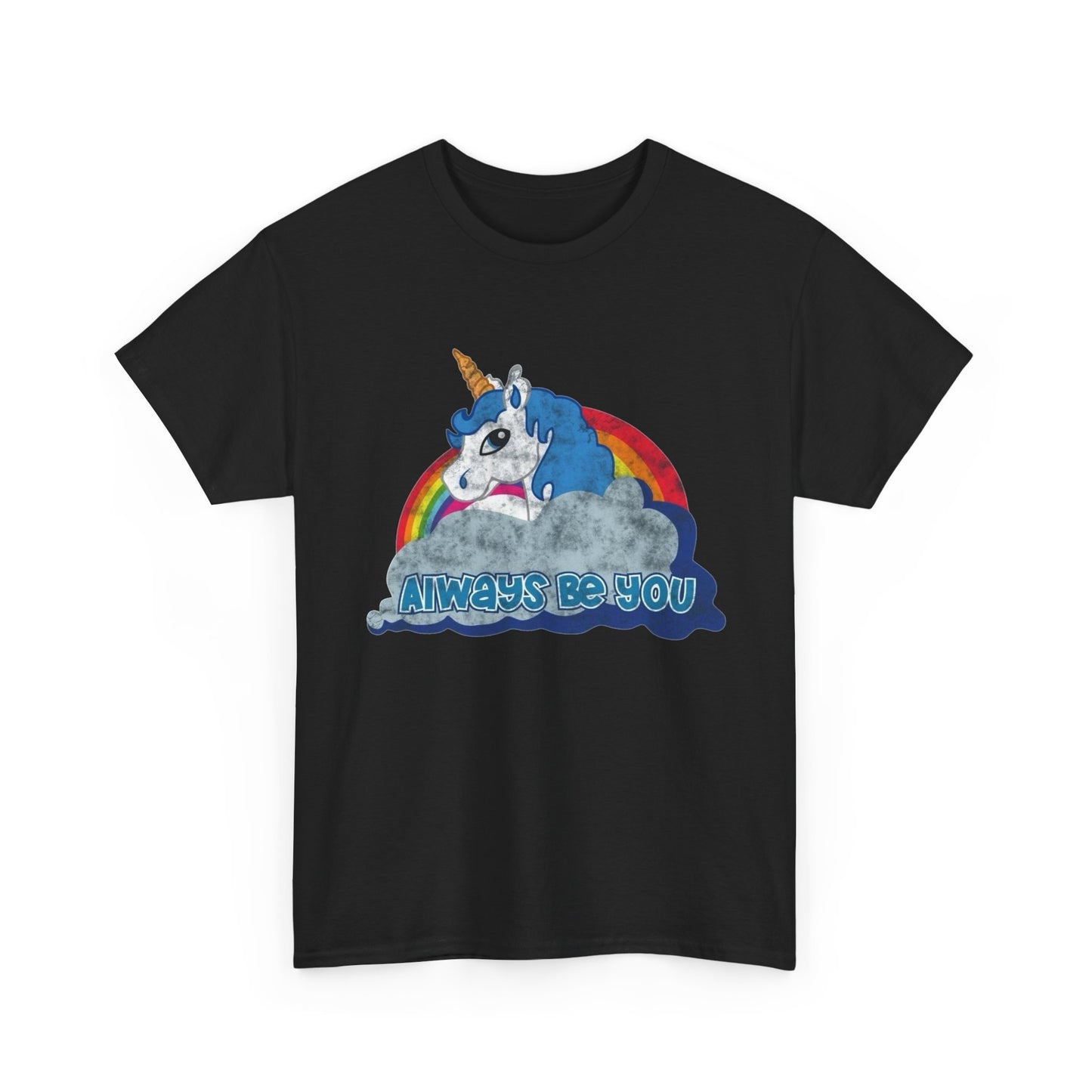 Always Be You Unicorn Graphic T Shirt NEW Unisex Heavy Cotton Tee