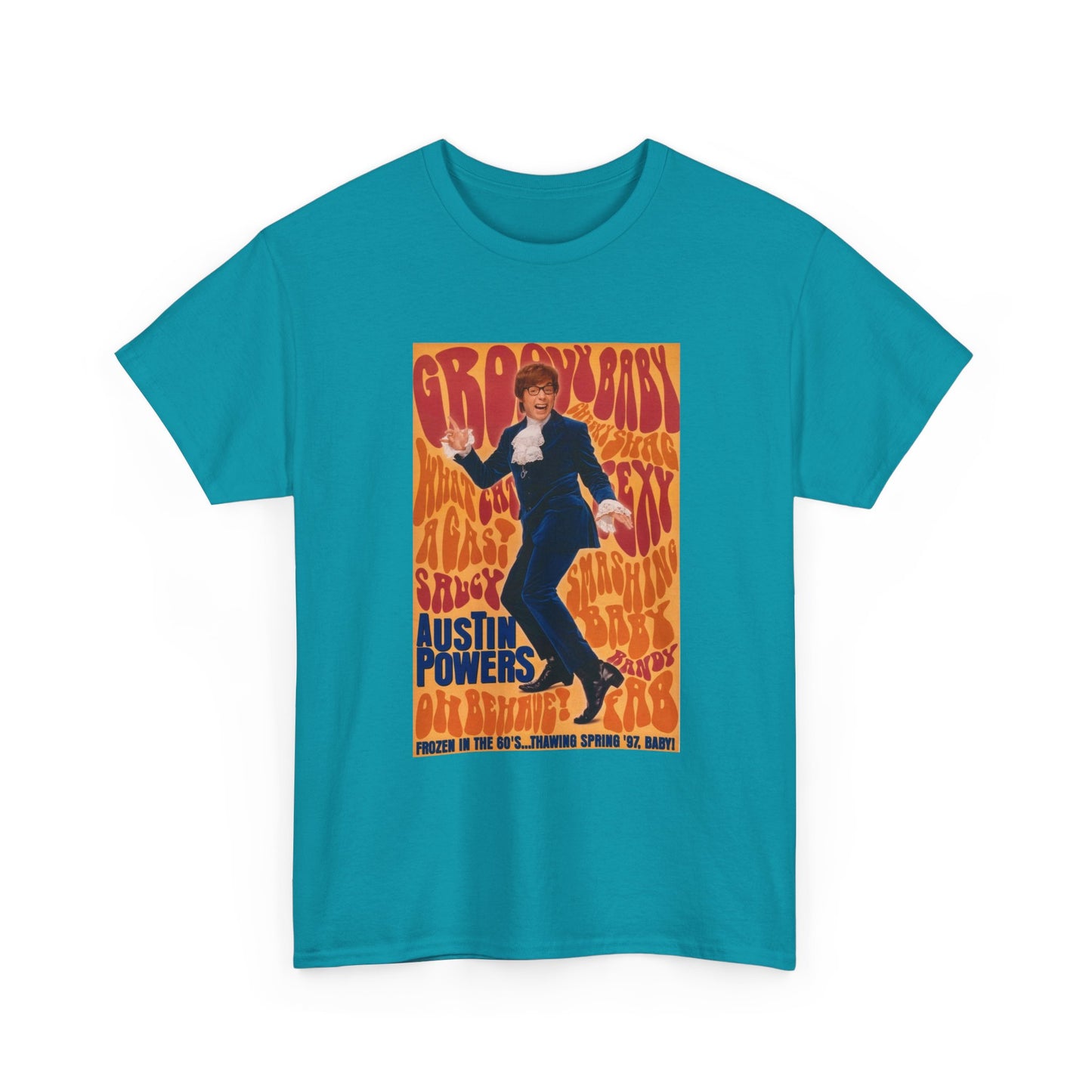 Austin Powers Shirt The Spy Who shagged Me Comedy Unisex Heavy Cotton Tee