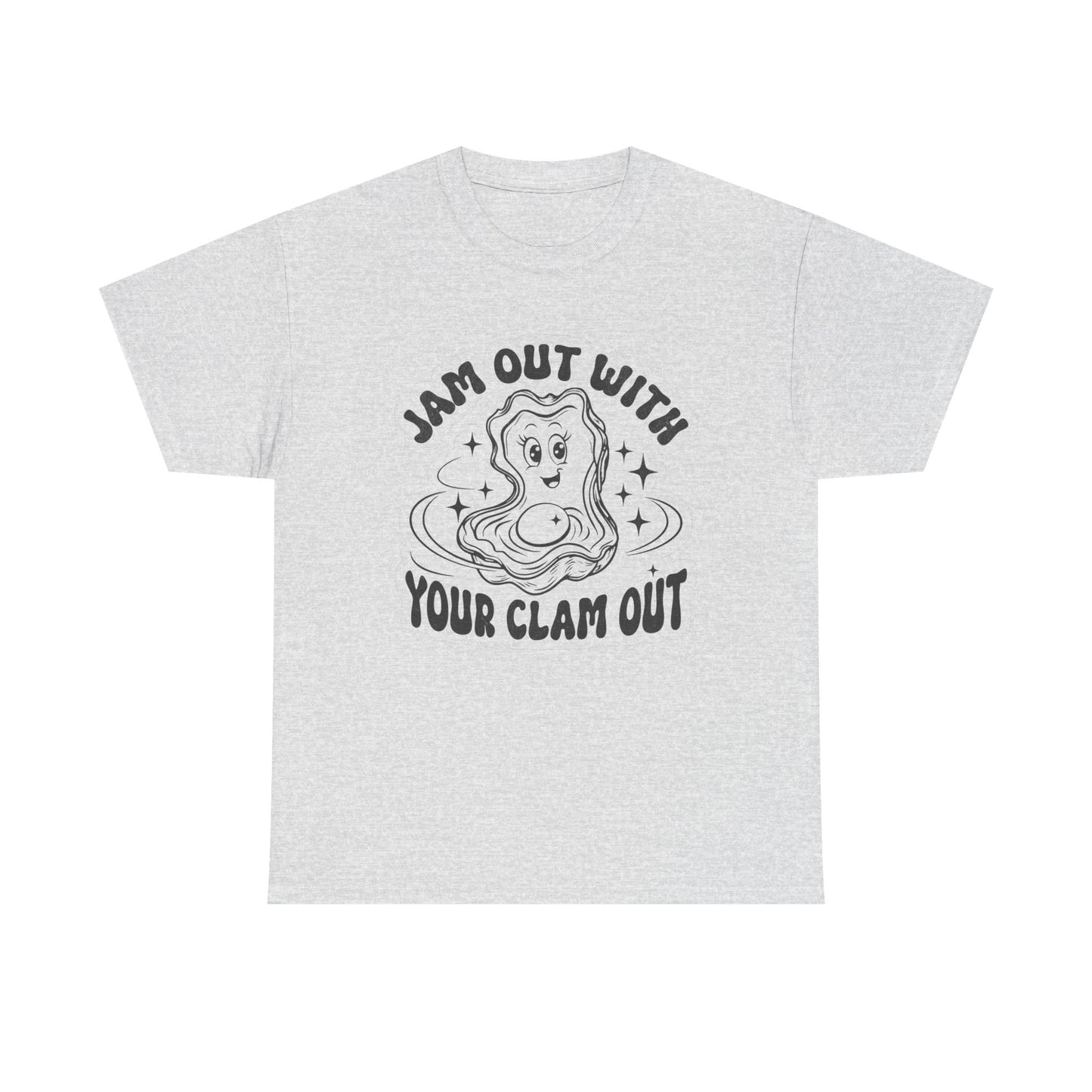Jam Out With Your Clam Out Graphic T Shirt Unisex Heavy Cotton Tee Gift Vintage
