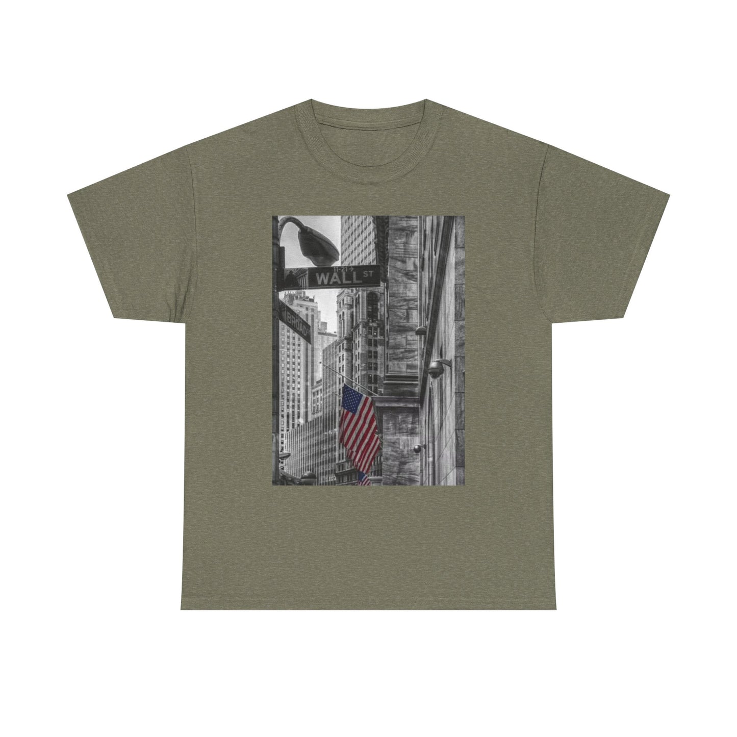 Wall Street NY T Shirt BRAND NEW Apparel Unisex Heavy Cotton Tee
