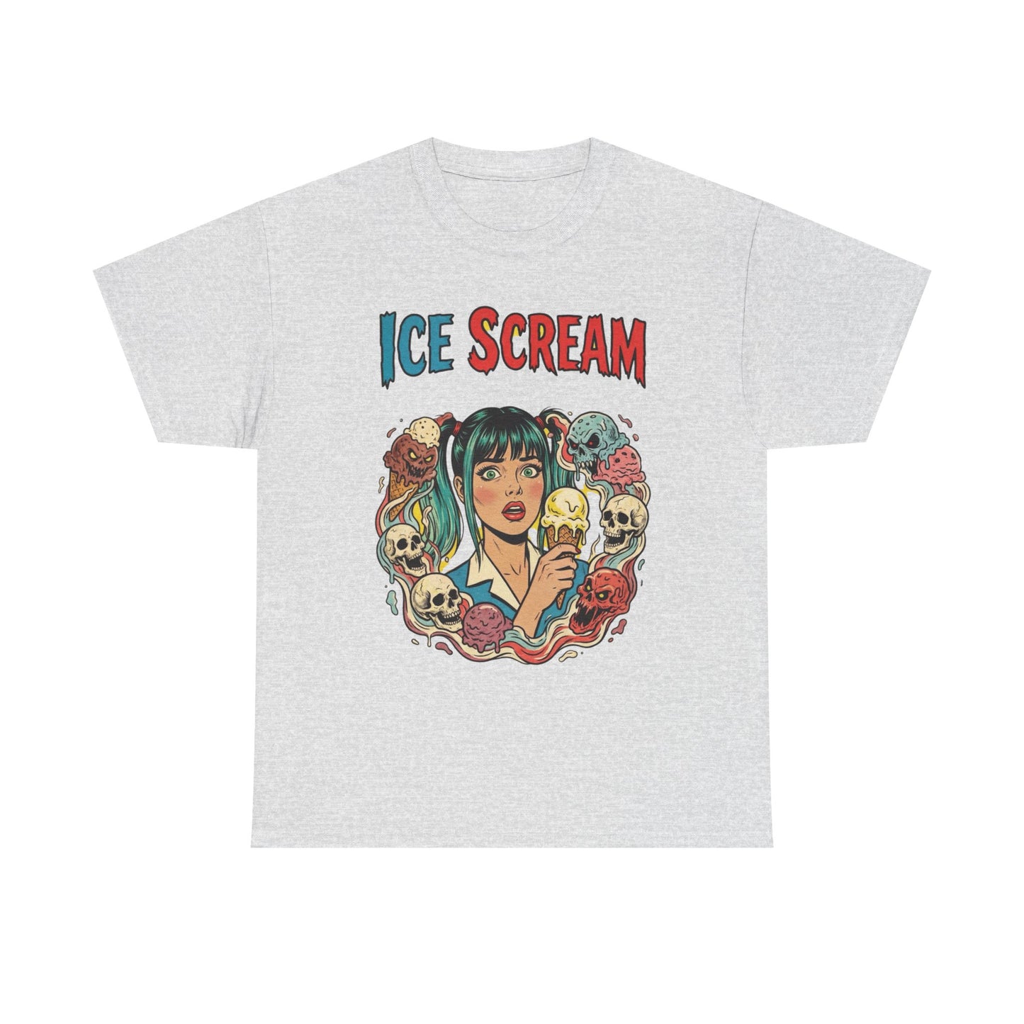Death By Ice Cream Graphic T Shirt Heavy Cotton Tee NEW ADULT UNISEX