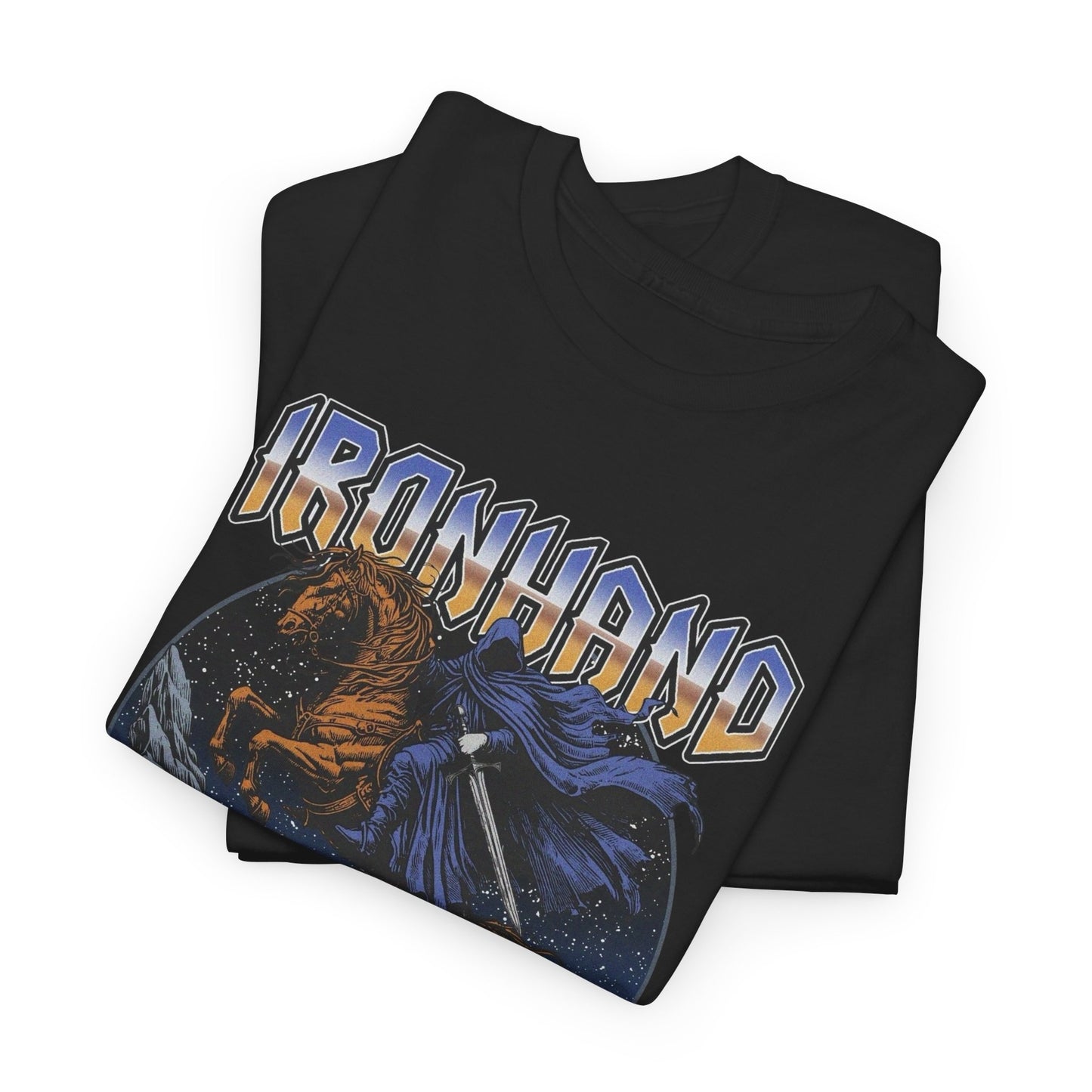 Iron hand Retro Graphic T Shirt NEW ADULT Unisex Heavy Cotton Tee