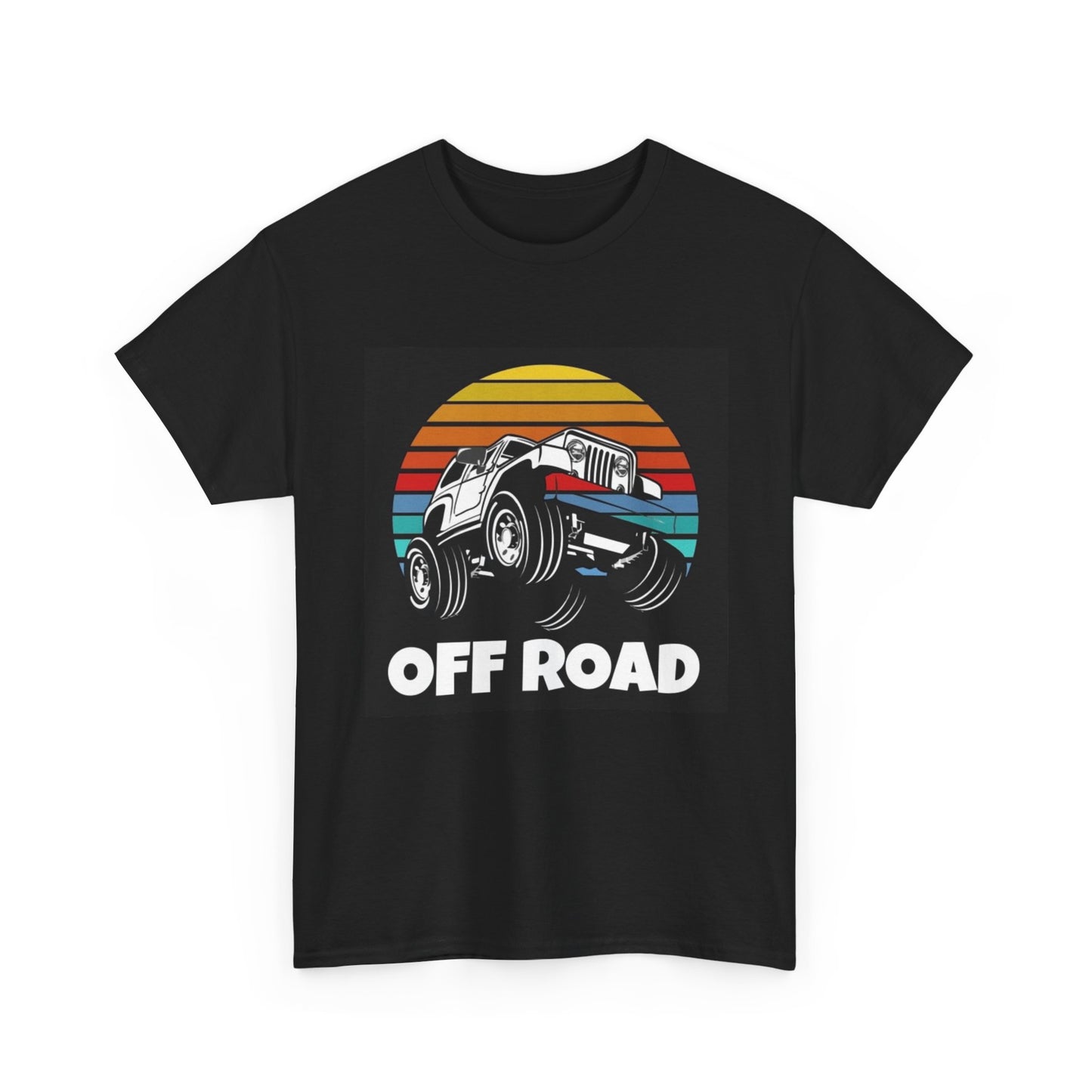 Offroading Jeep Tshirt Retro Bronco Trail 70s Vibes Unisex Heavy Cotton Tee