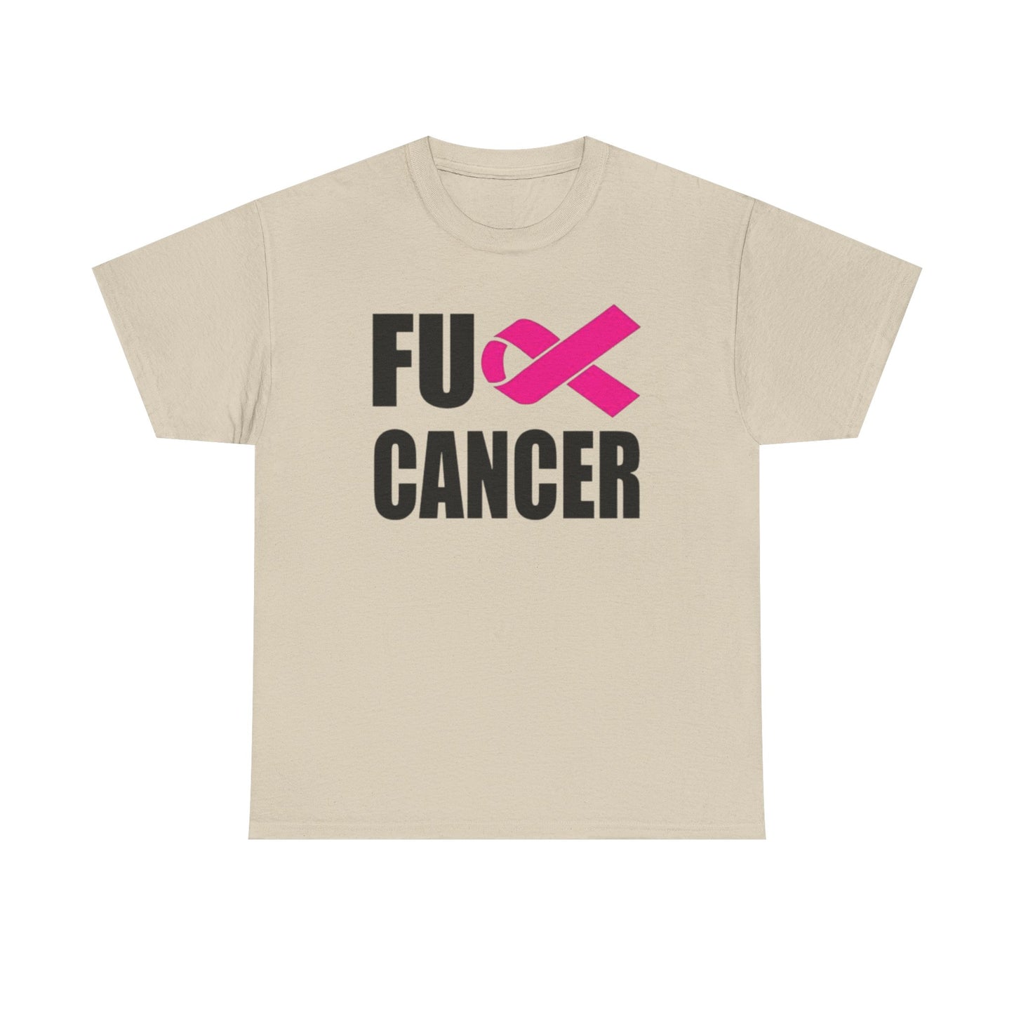 FU Cancer Graphic T Shirt Cancer Awareness Unisex Heavy Cotton Tee