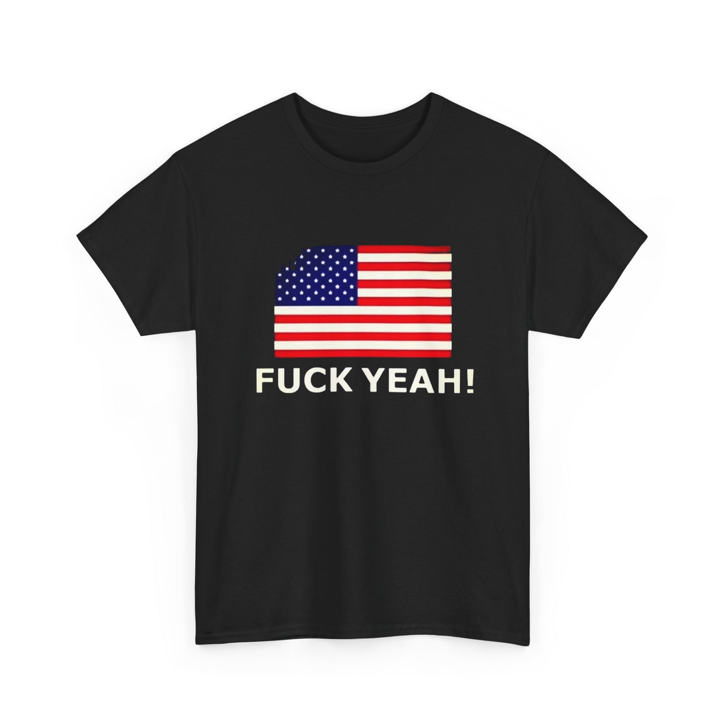 America F Yeah Funny Graphic T Shirt Unisex Heavy Cotton Tee