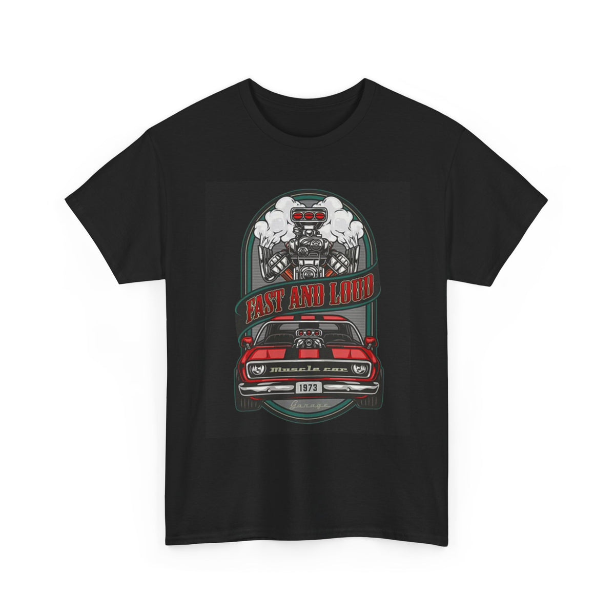 Fast And Loud Graphic T Shirt Vintage Muscle Cars Unisex Heavy Cotton Tee