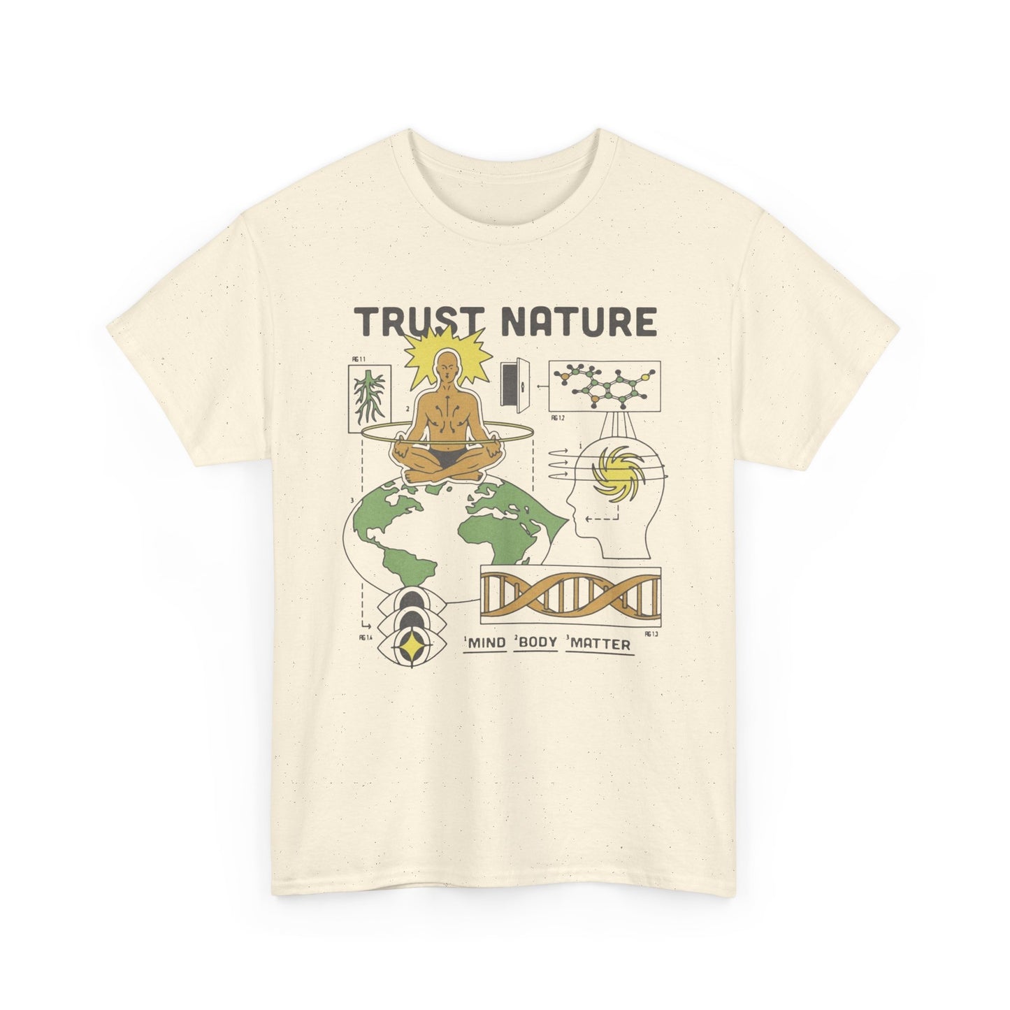 Trust Nature Graphic T Shirt NEW ADULT TEE VINTAGE
