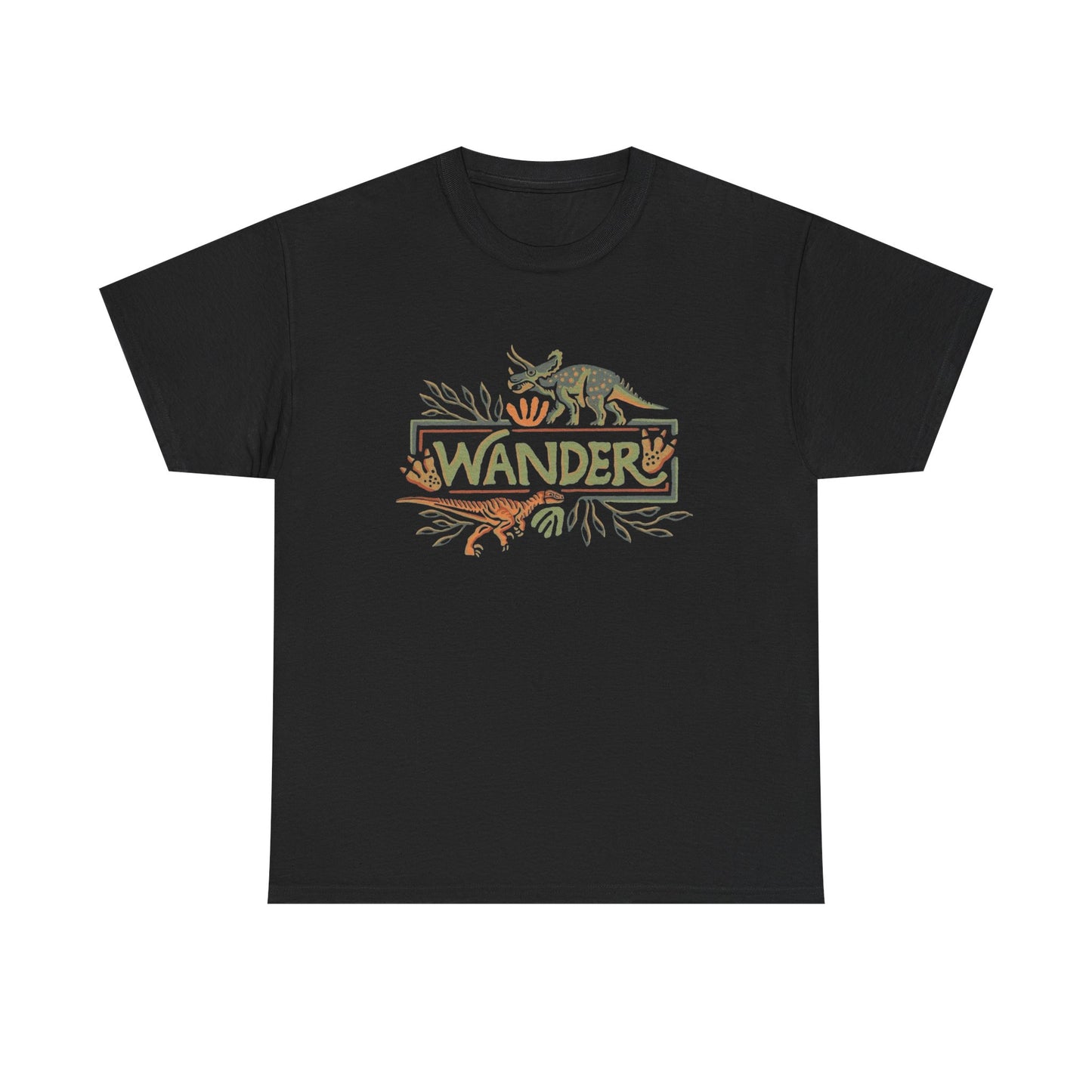 Live To Wander Dinosaur Land Graphic T Shirt NEW Adult Tee