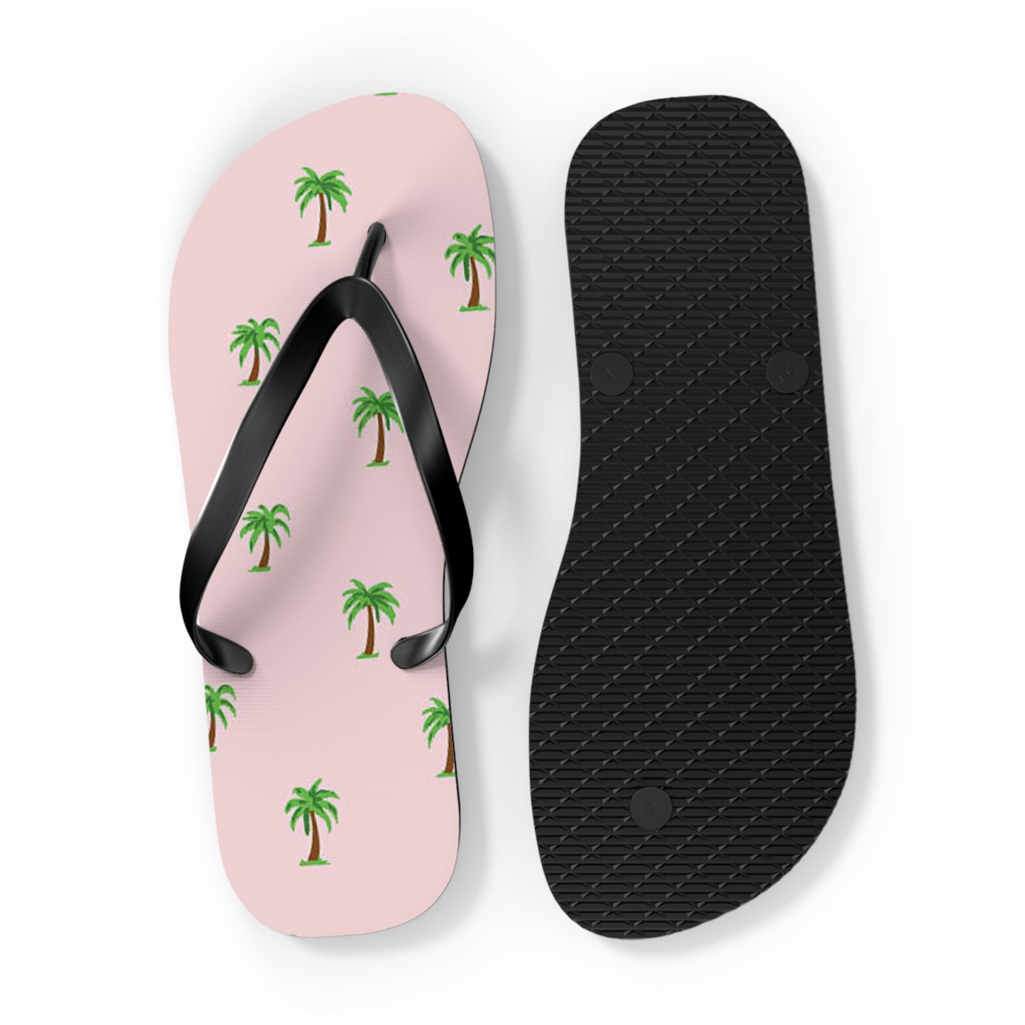 Palm Trees Pink Sandals Summer Flip Flops Slides BRAND NEW
