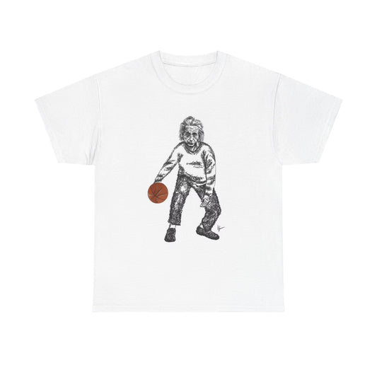 Albert Einstein Graphic T Shirt Funny Basketball Science History Unisex