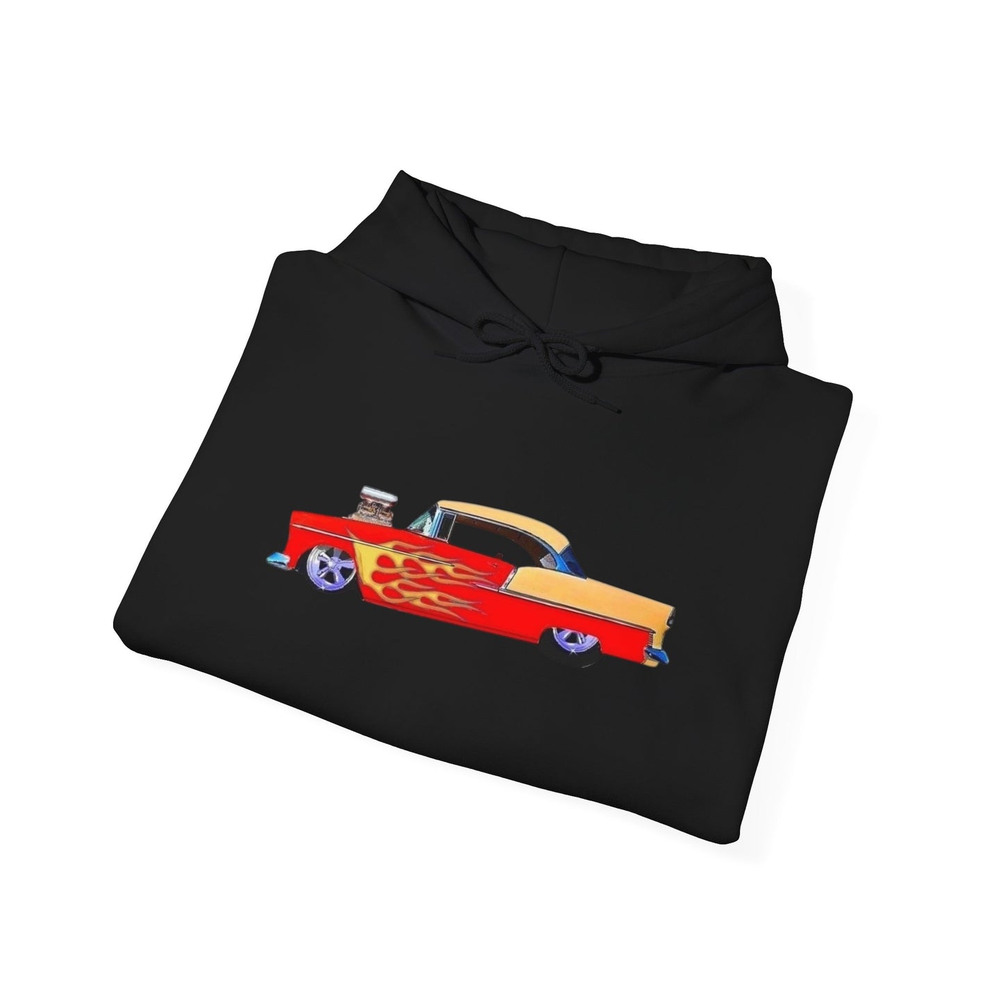 57 Chevy Hotrod Vintage Graphic Hoodie NEW Unisex Heavy Hooded Sweatshirt
