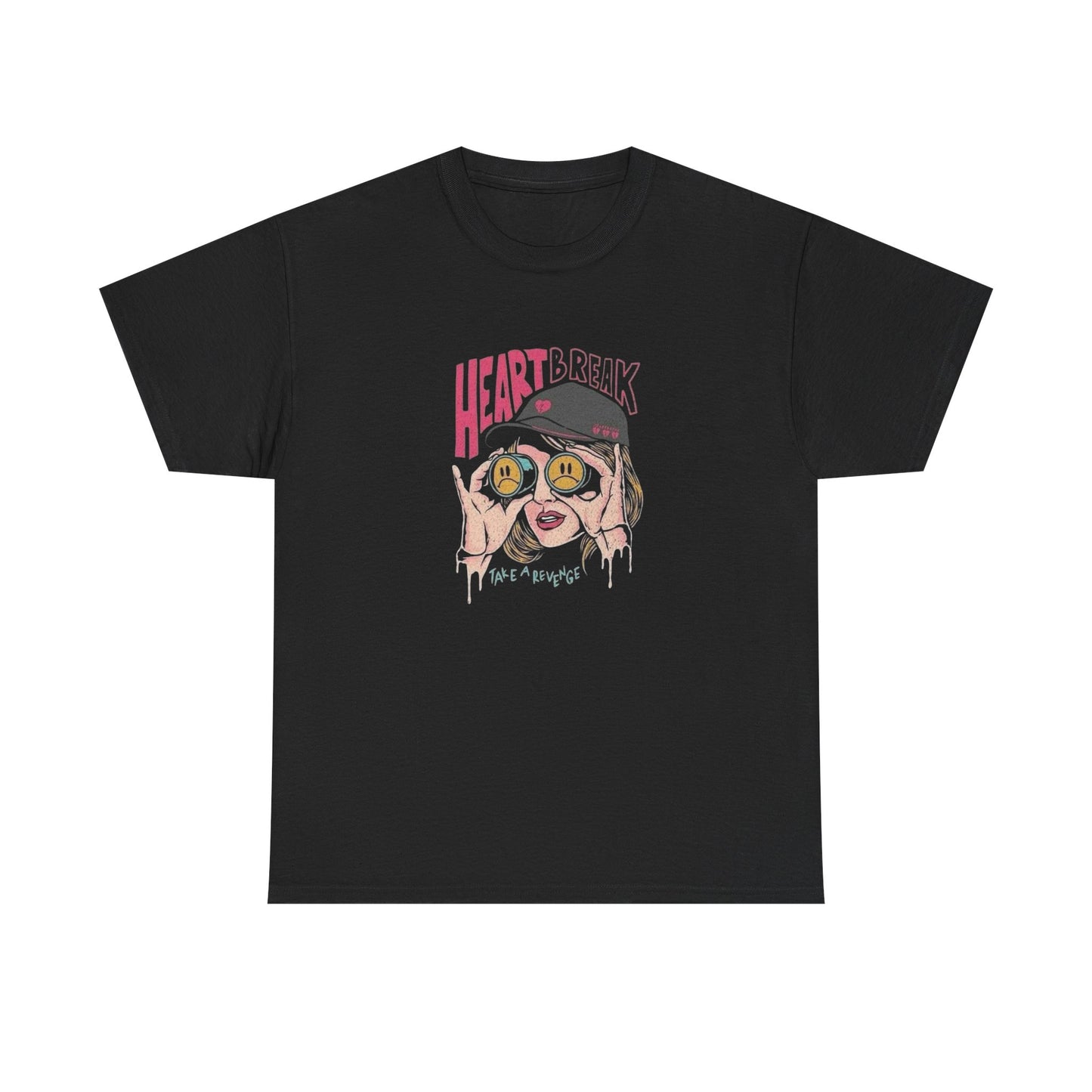 Heartbreak Take A Revenge Graphic T-Shirt Comfy Cotton Tee Brand NEW