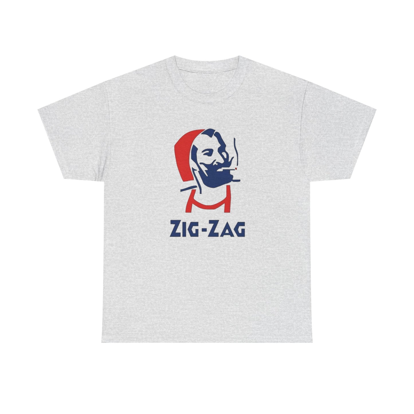 Zig Zag Retro Logo Graphic T Shirt Unisex Heavy Cotton Tee