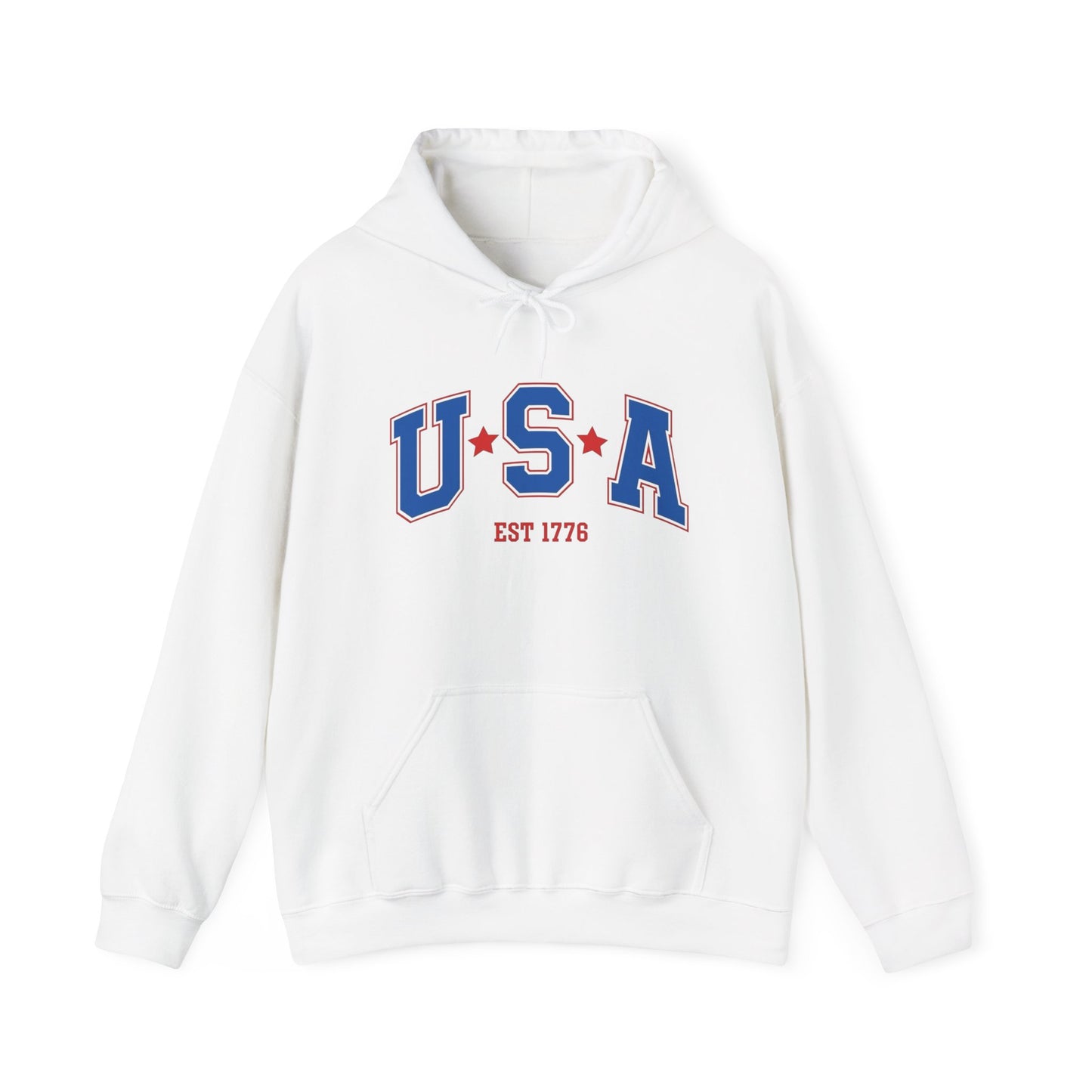 USA American Flag 1776 Graphic Hoodie Heavy Blend™ NEW Sweatshirt
