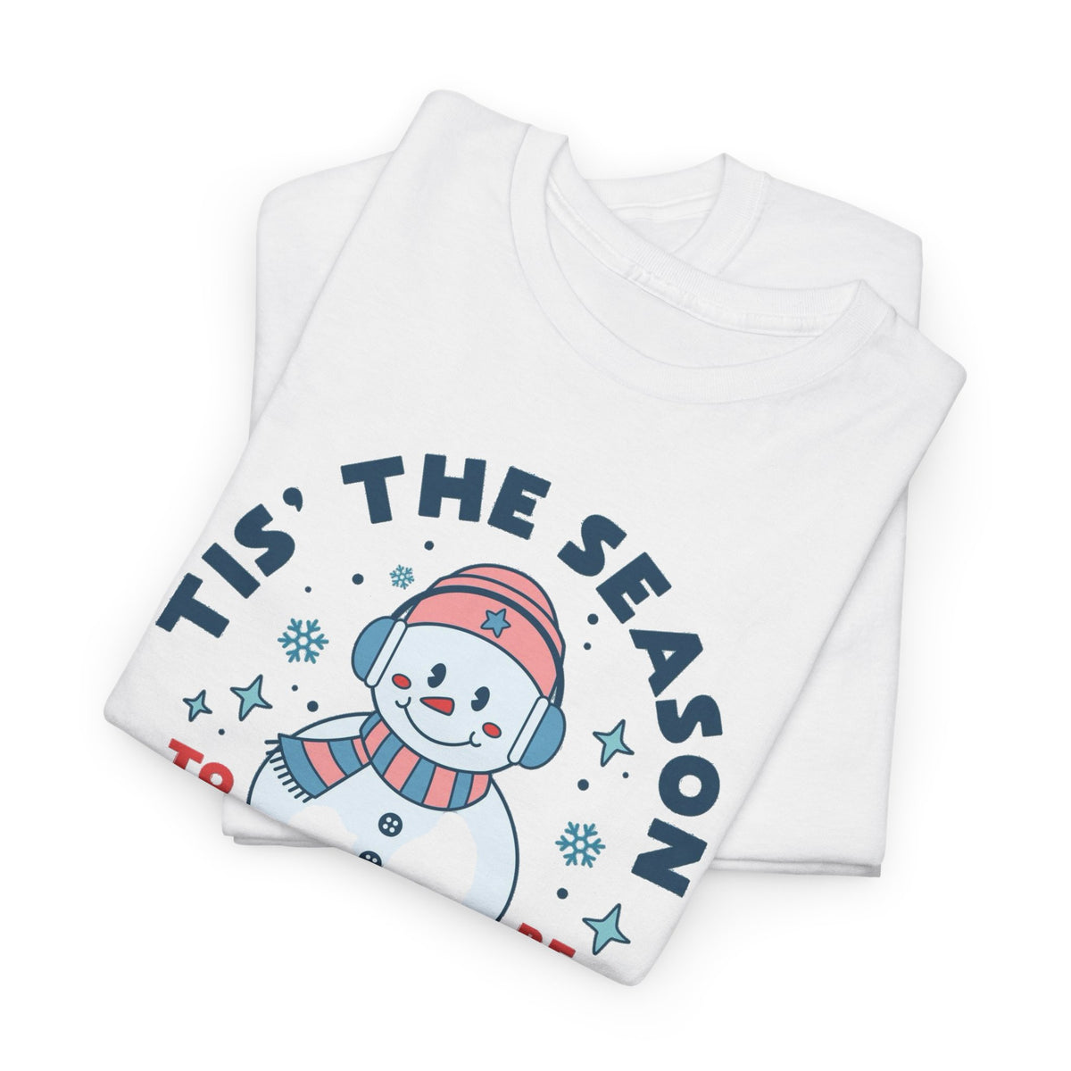 Snowman This Is the Season to Be Freezin' T-Shirt | Winter Christmas Shirt Men's Graphic Tee