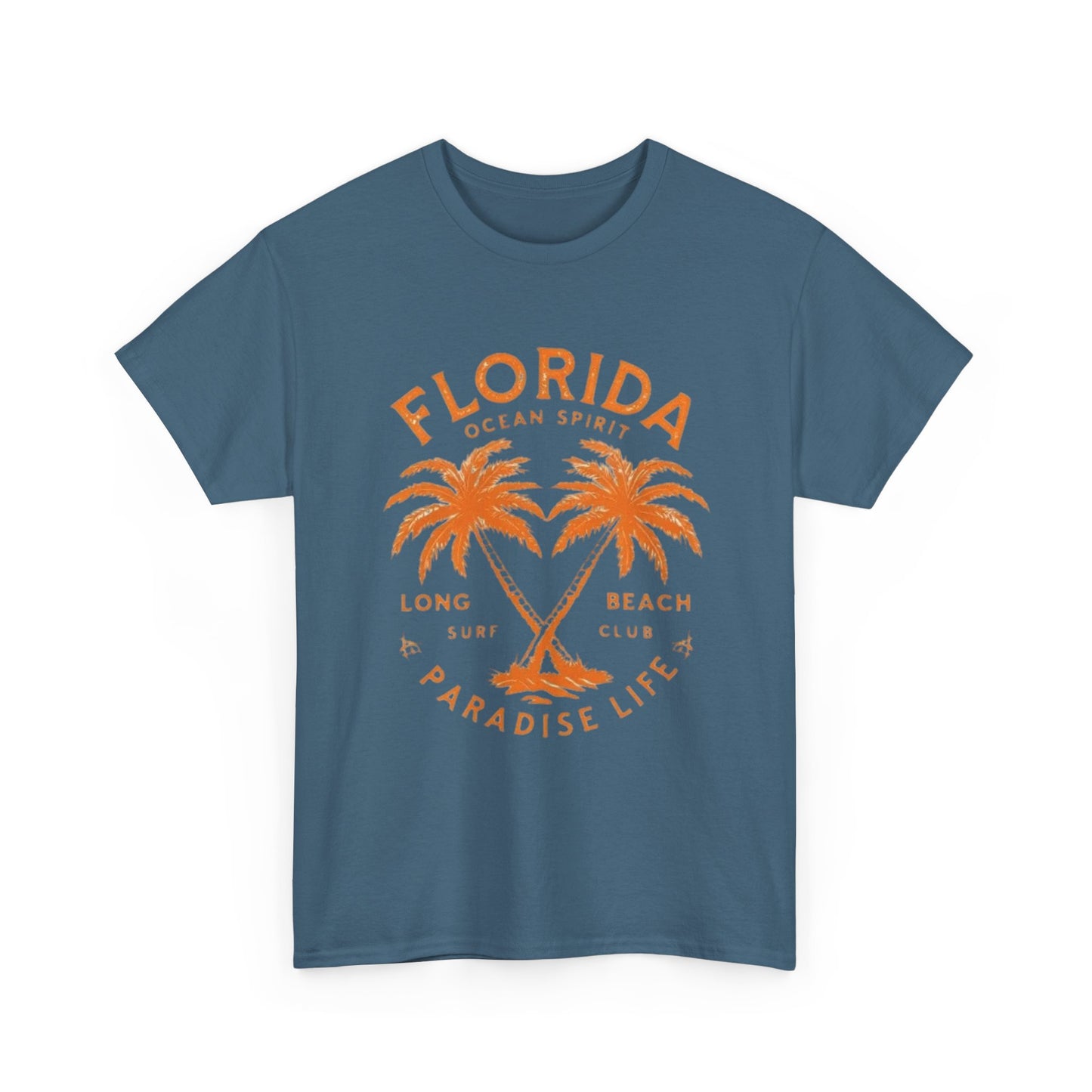 Florida Paradise Live Graphic T Shirt NEW Unisex Heavy Cotton Tee