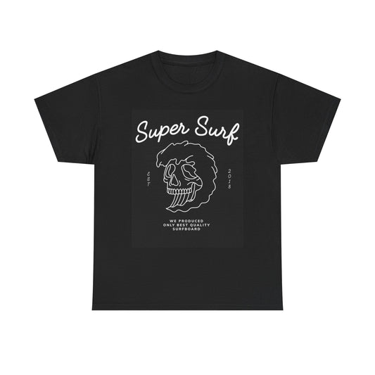 Super Surf Graphic T Shirt Skulls Vintage Unisex Heavy Cotton Tee