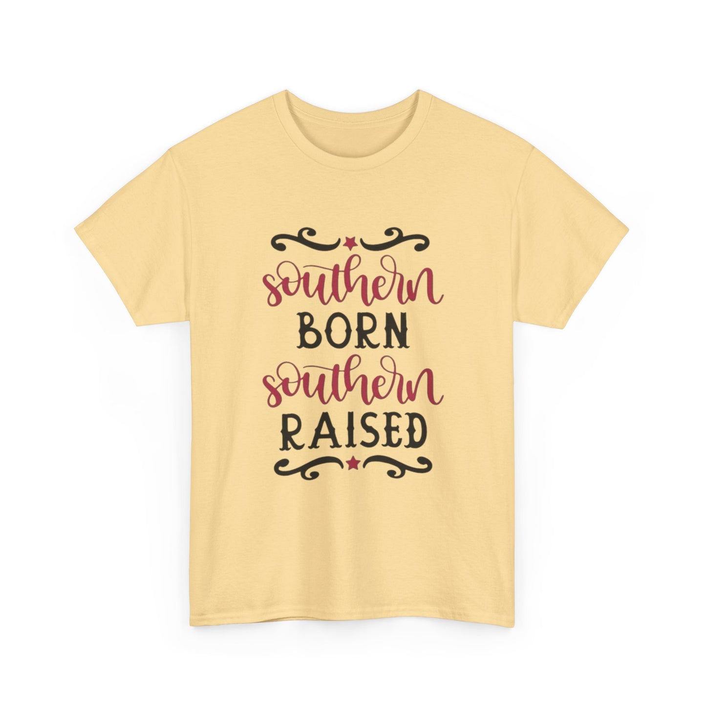 Southern Born Southern Raised Graphic T Shirt Unisex Heavy Cotton Tee Gift