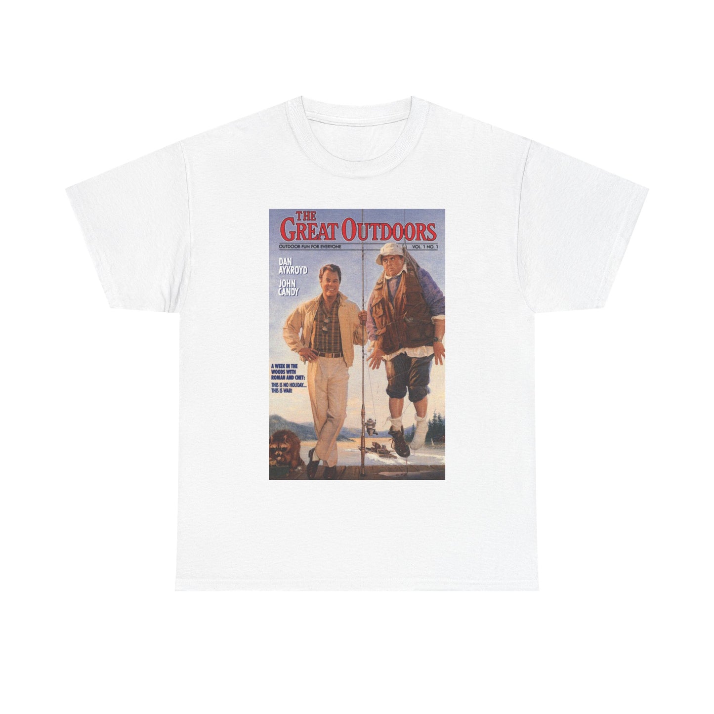 John Candy Tshirt The Great Outdoors Dan Aykroyd movie Unisex Heavy Cotton Tee