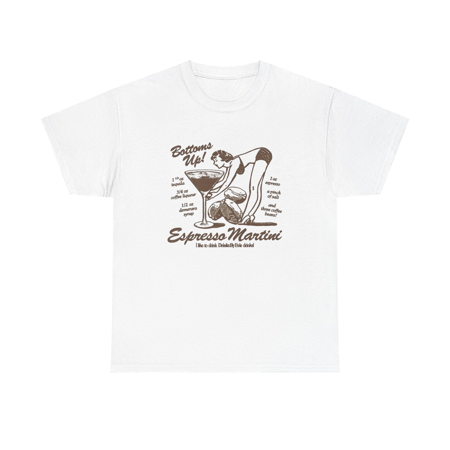 Espresso Martini Graphic T Shirt NEW Unisex Heavy Cotton Tee