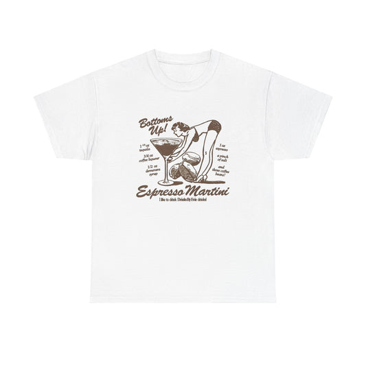 Espresso Martini Graphic T Shirt NEW Unisex Heavy Cotton Tee